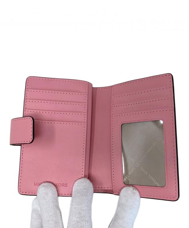 中古・古着通販】MICHAEL KORS (マイケルコース) 2つ折り財布 ピンク