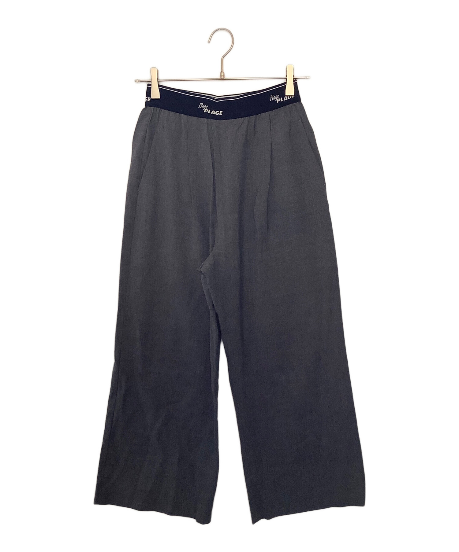 中古・古着通販】Plage (プラージュ) ロゴウエストイージーパンツ