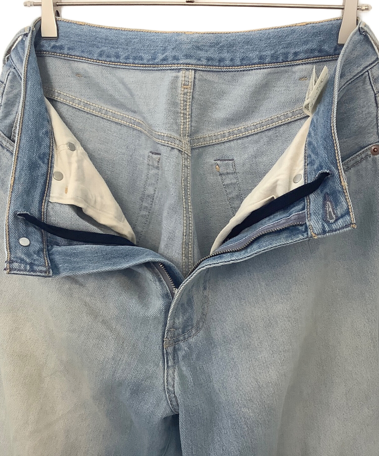 中古・古着通販】BEAMS (ビームス) ワイドフィットデニムパンツ スカイ 