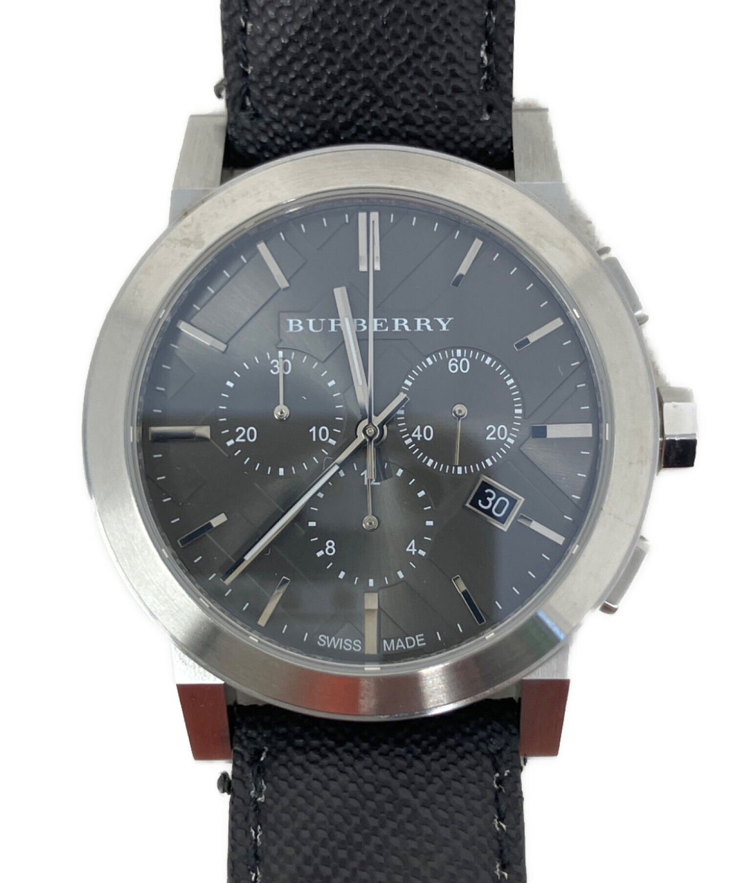 BURBERRY クロノグラフ 時計 ステンレス 中古・古着通販】BURBERRY (バーバリー) クロノグラフ The City