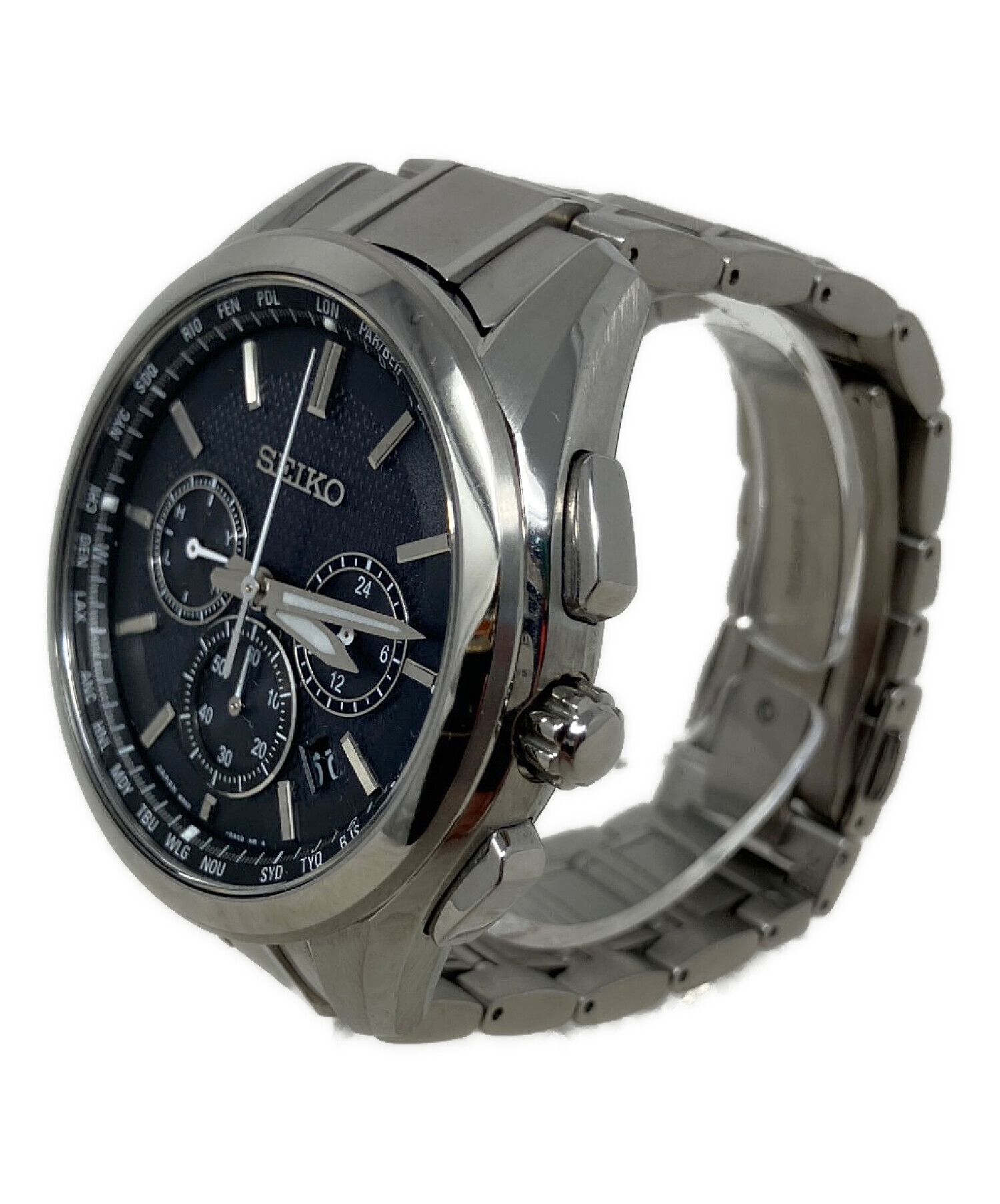 中古・古着通販】SEIKO (セイコー) 腕時計 SEIKO 8B92-0AA0 ブラック