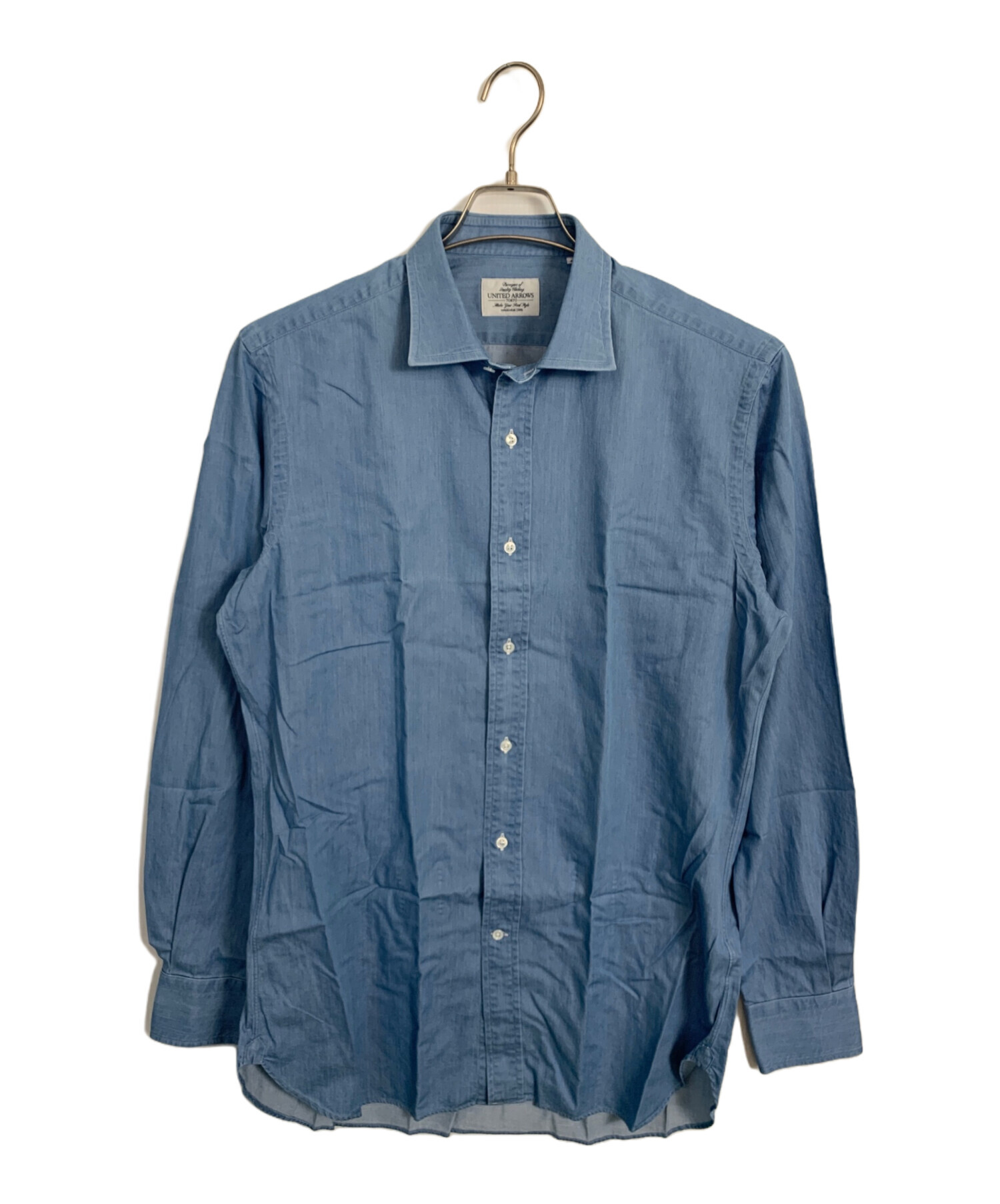 美品ユナイテッドアローズ　長袖シャツ　ウール100%　ネイビー　F　ポケット 中古・古着通販】UNITED ARROWS (ユナイテッドアローズ) UNITED