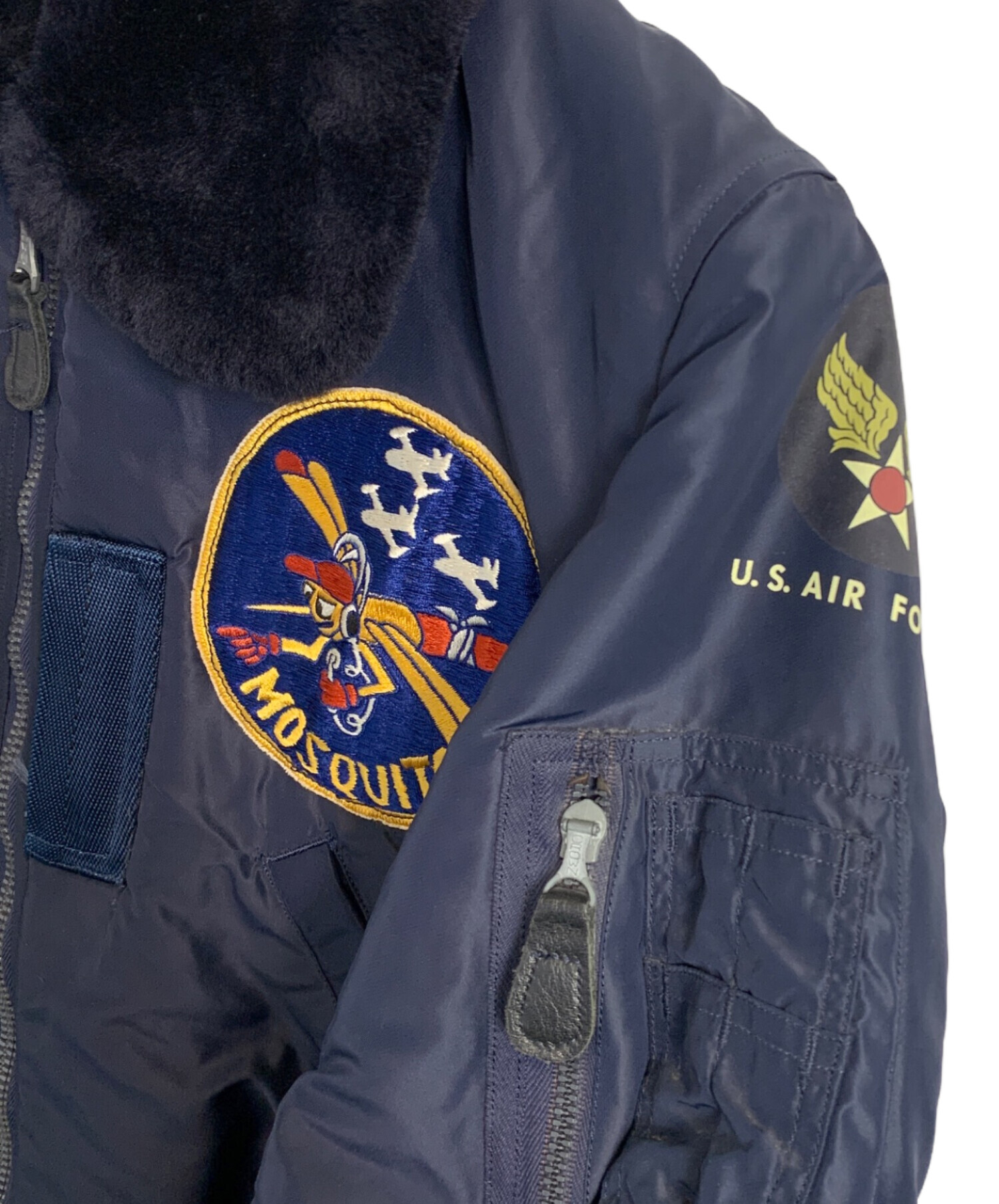 バズリクソン フライトジャケット ネイビー 34 中古・古着通販】Buzz Rickson's (バズリクソンズ) Buzz Rickson's B