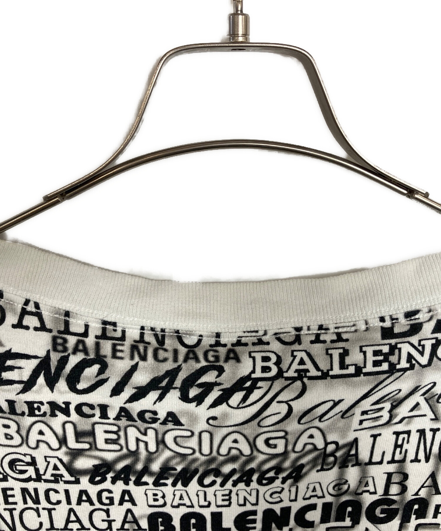 中古・古着通販】BALENCIAGA (バレンシアガ) 長袖カットソー ホワイト 