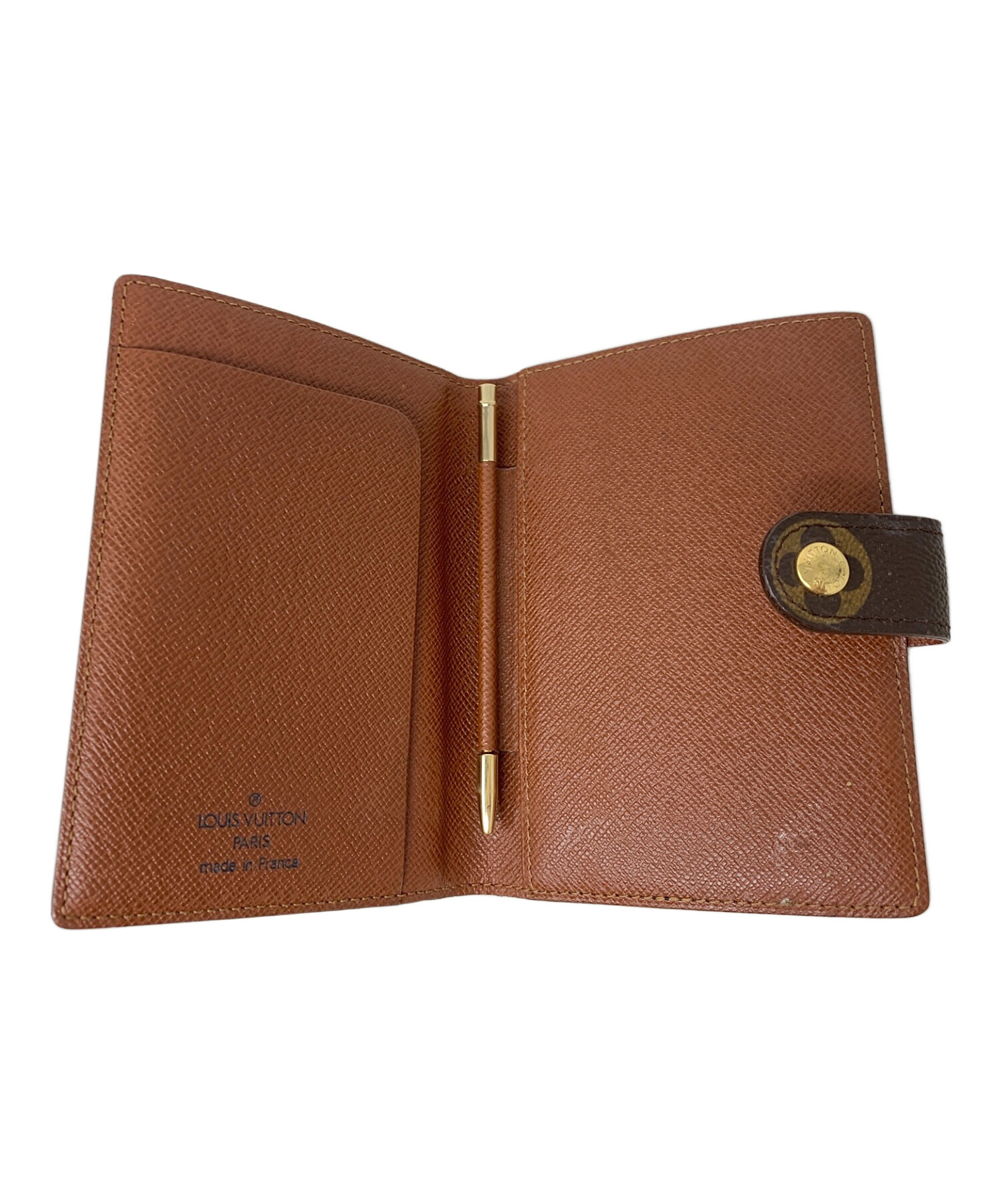 中古・古着通販】LOUIS VUITTON (ルイ ヴィトン) 手帳カバー ブラウン