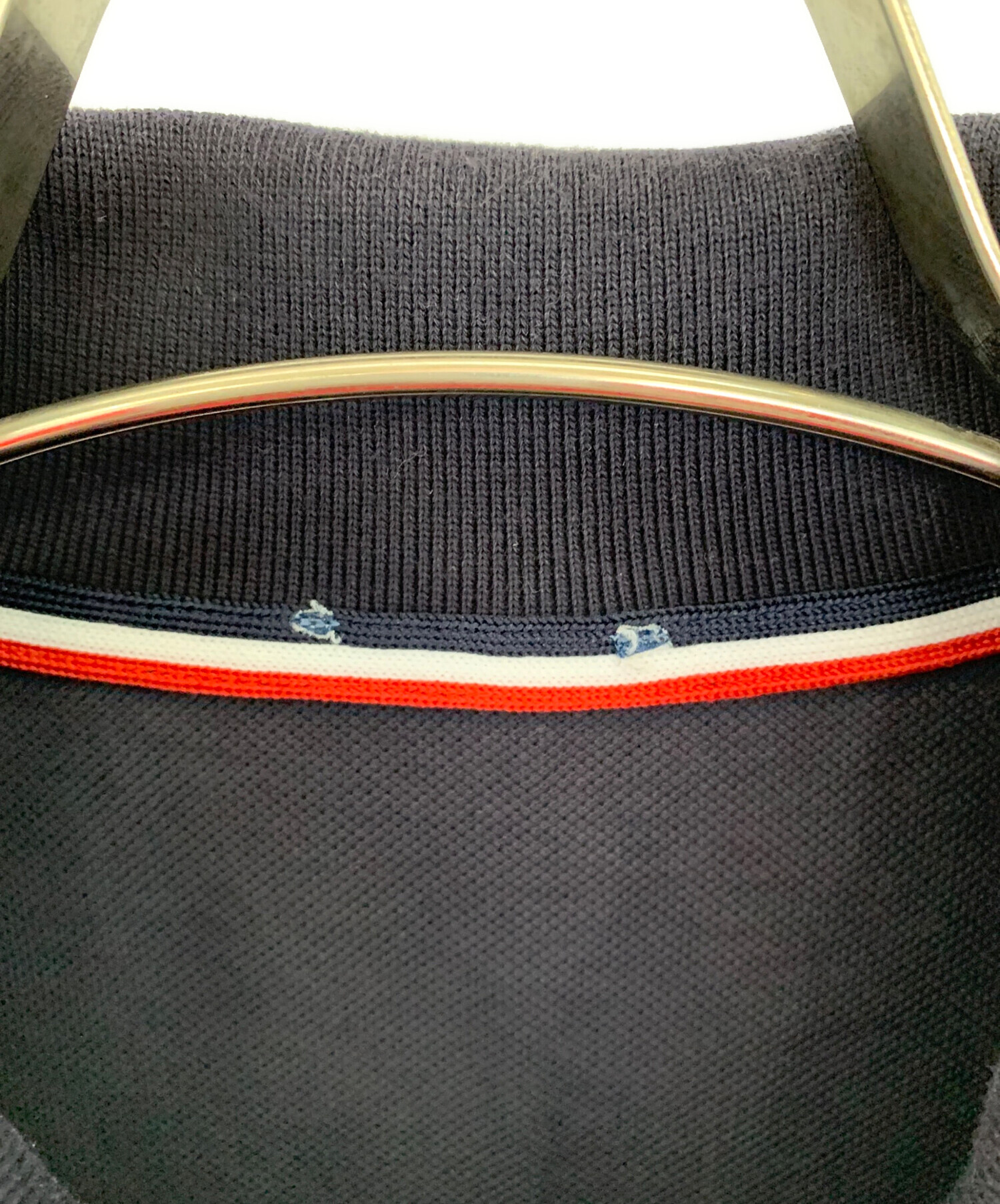中古・古着通販】MONCLER (モンクレール) ポロシャツ ネイビー サイズ