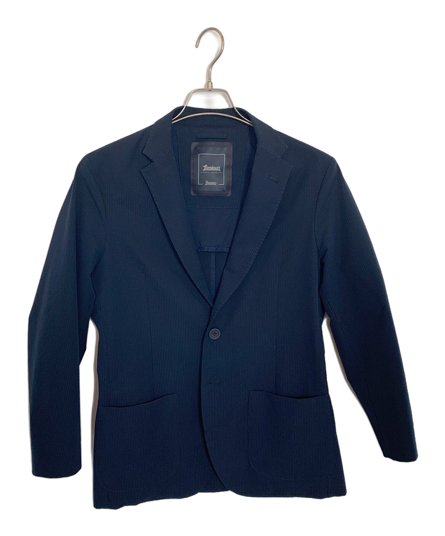 中古・古着通販】HERNO (ヘルノ) シアサッカージャケット ネイビー