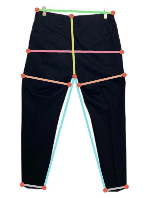 未使用品】giab's ARCHIVIO タックスラックスパンツ 48 未使用品