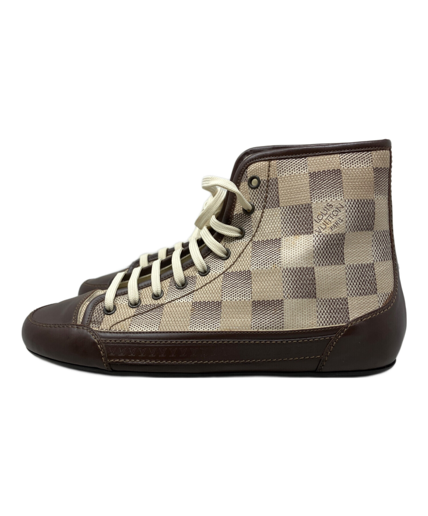 Louis Vuitton ベージュ スニーカー 8 1/2 中古・古着通販】LOUIS VUITTON (ルイ ヴィトン) ハイカットスニーカー