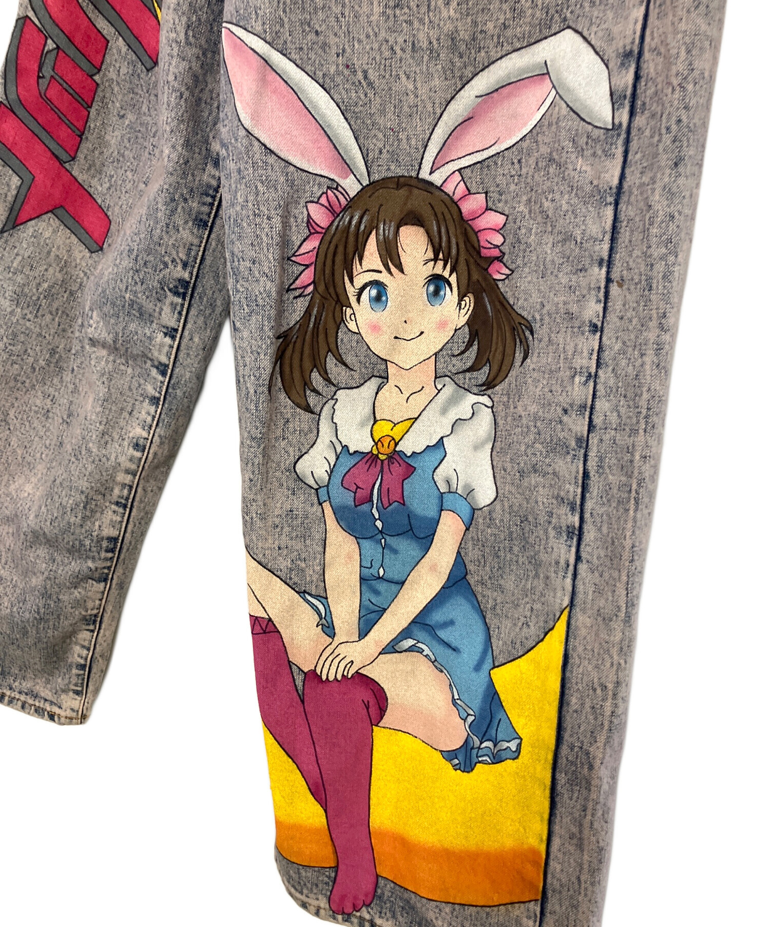 中古・古着通販】doublet (ダブレット) デニムパンツ ANIME HAND