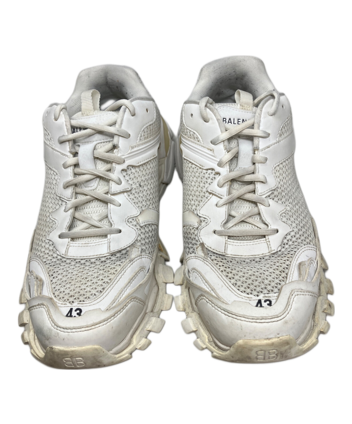 バレンシアガ TRACK3 スニーカー ホワイト 26cm S3032 中古・古着通販】BALENCIAGA (バレンシアガ) BALENCIAGA TRACK3