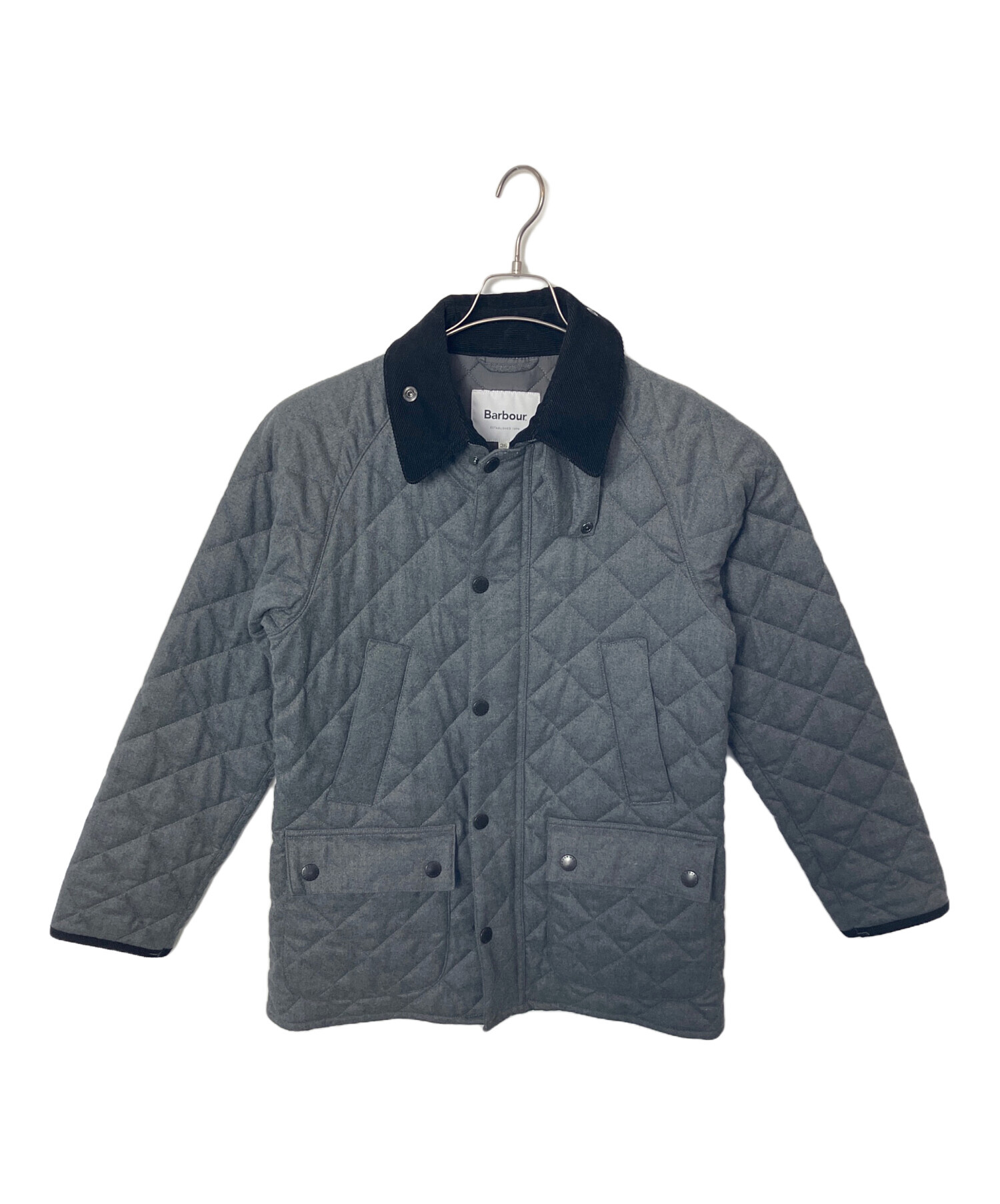 中古・古着通販】Barbour (バブアー) キルティングジャケット グレー 