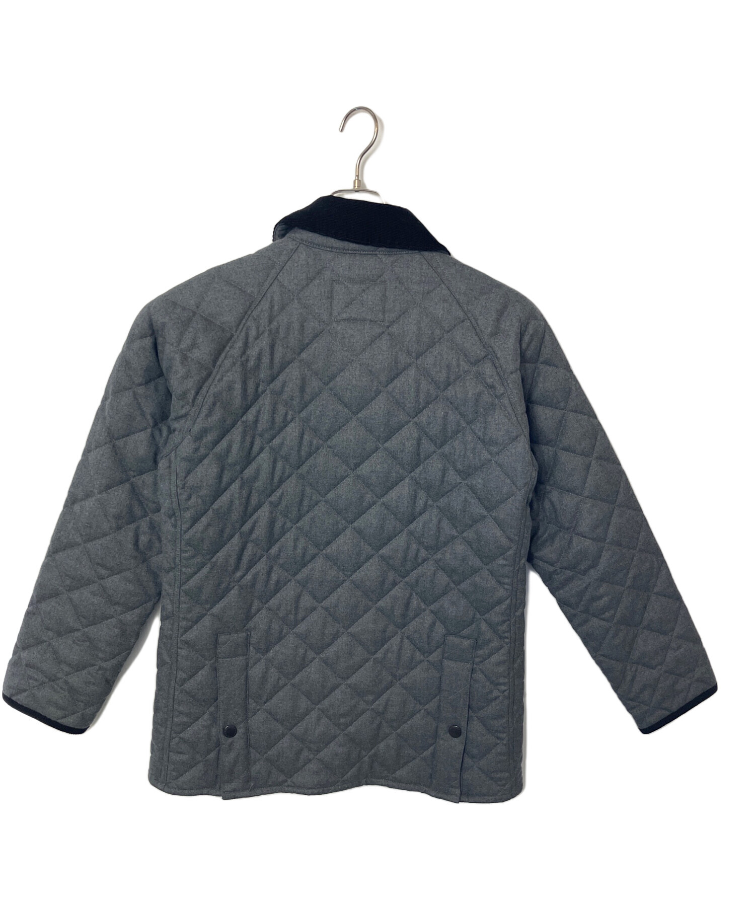 Barbour キルティングジャケット グレー 36サイズ 中古・古着通販】Barbour (バブアー) キルティングジャケット グレー