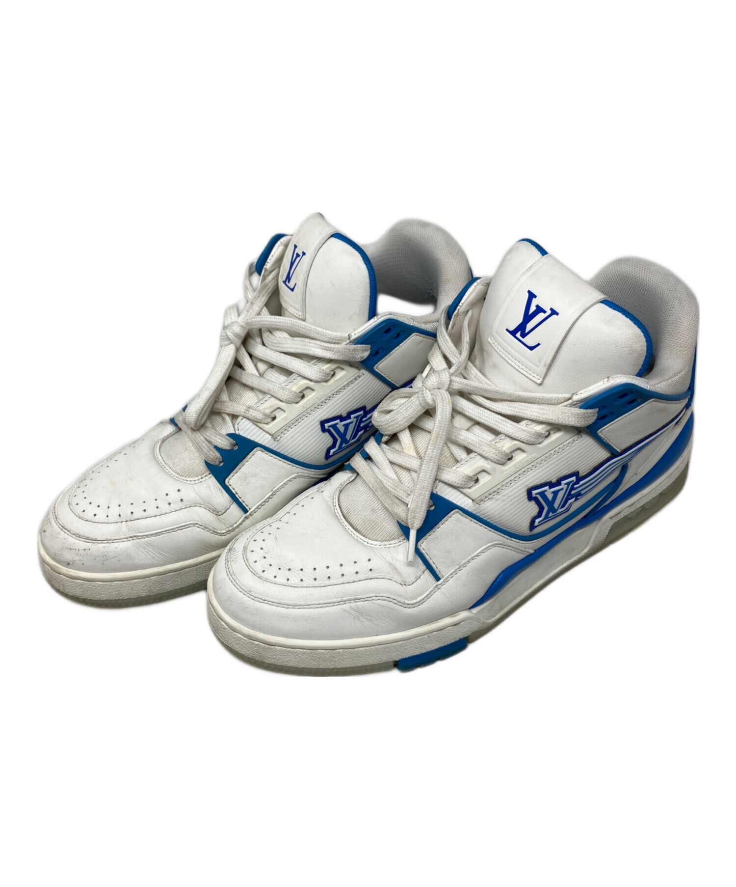 LOUIS VUITTON ホワイト スニーカー 中古・古着通販】LOUIS VUITTON (ルイ ヴィトン) スニーカー ホワイト