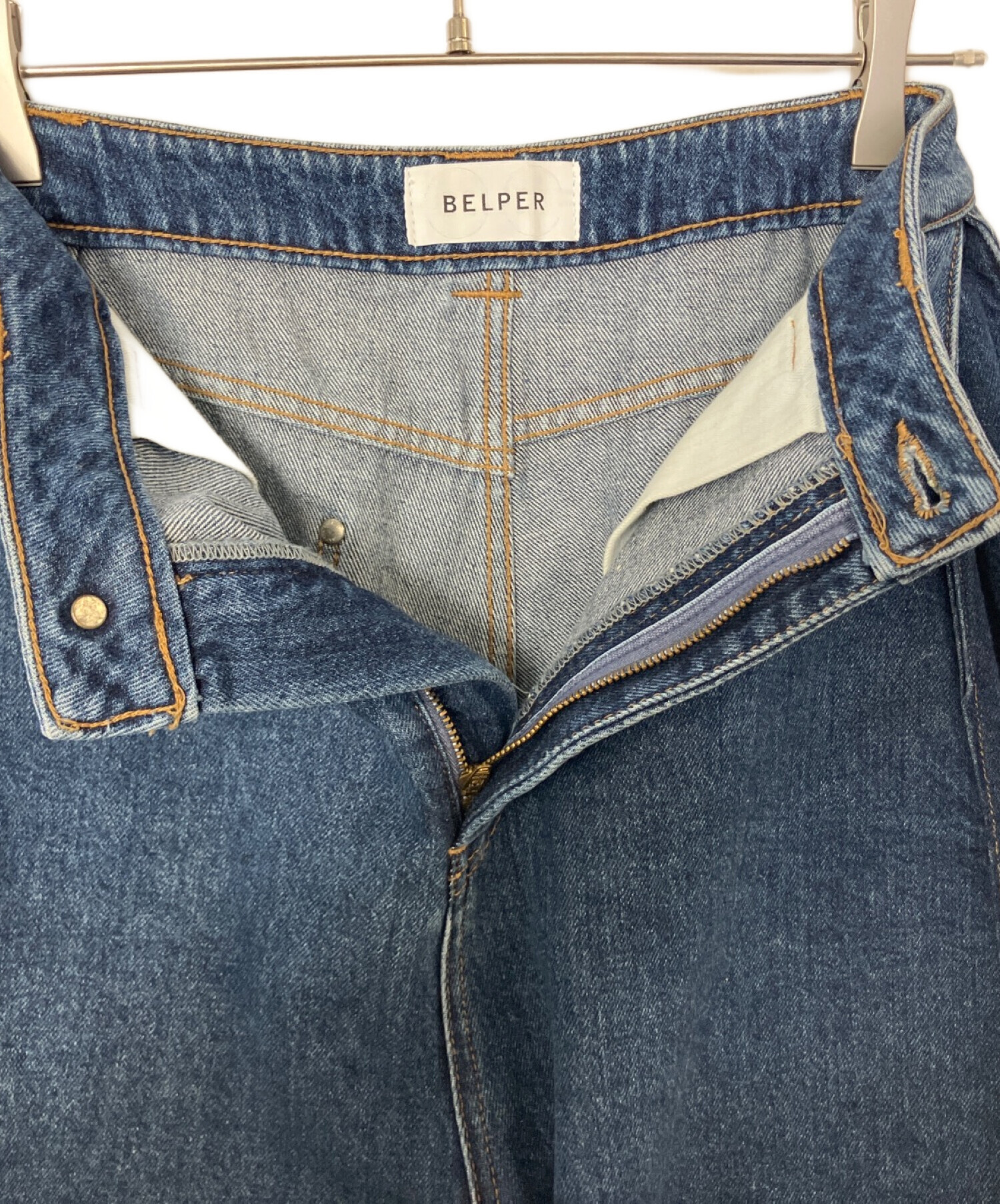 中古・古着通販】BELPER (ベルパー) BELPER ワイドデニムパンツ 