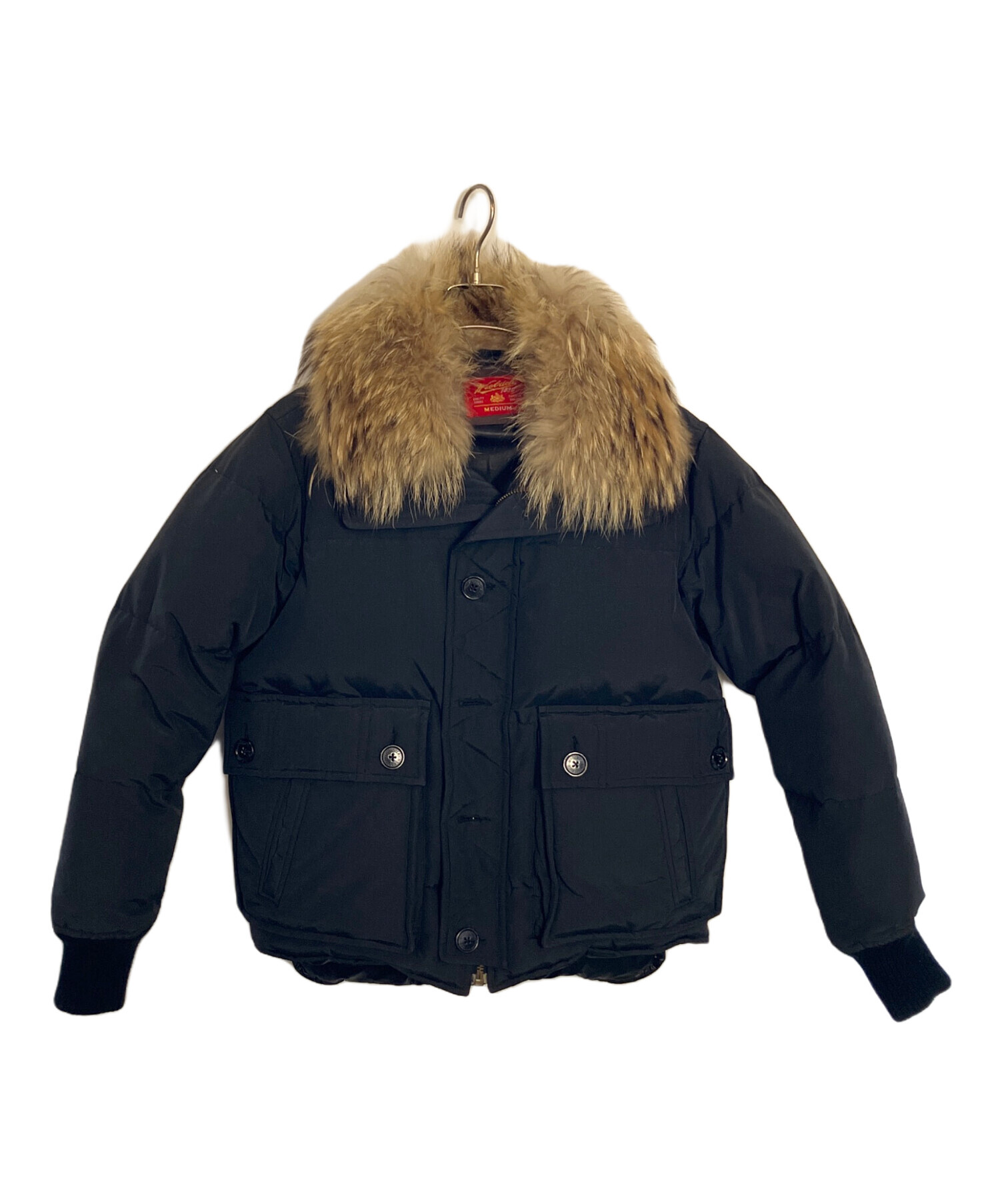 中古・古着通販】WOOLRICH (ウールリッチ) ダウンジャケット ブラック 