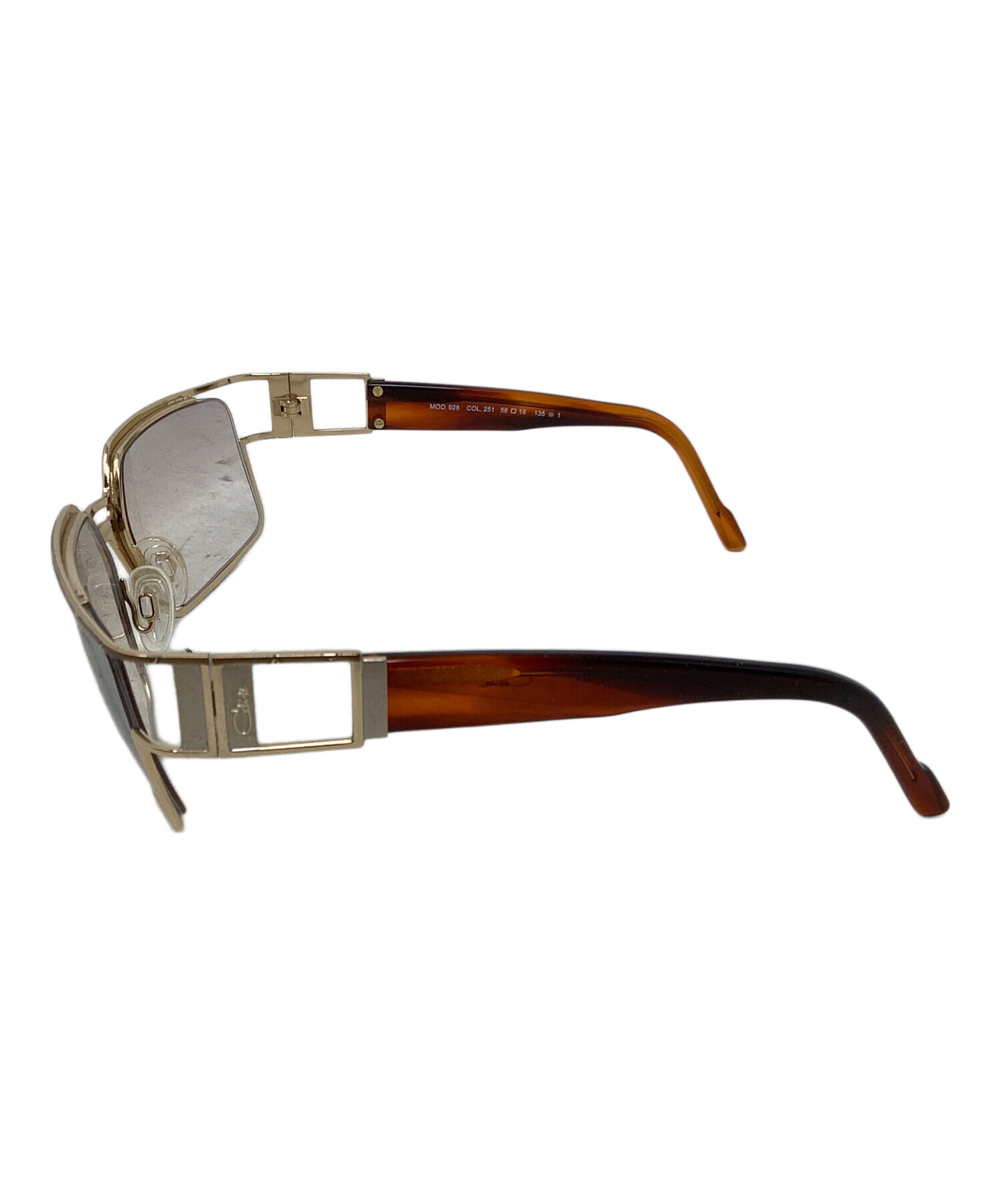 中古・古着通販】CAZAL (カザール) サングラス ゴールド×ブラウン