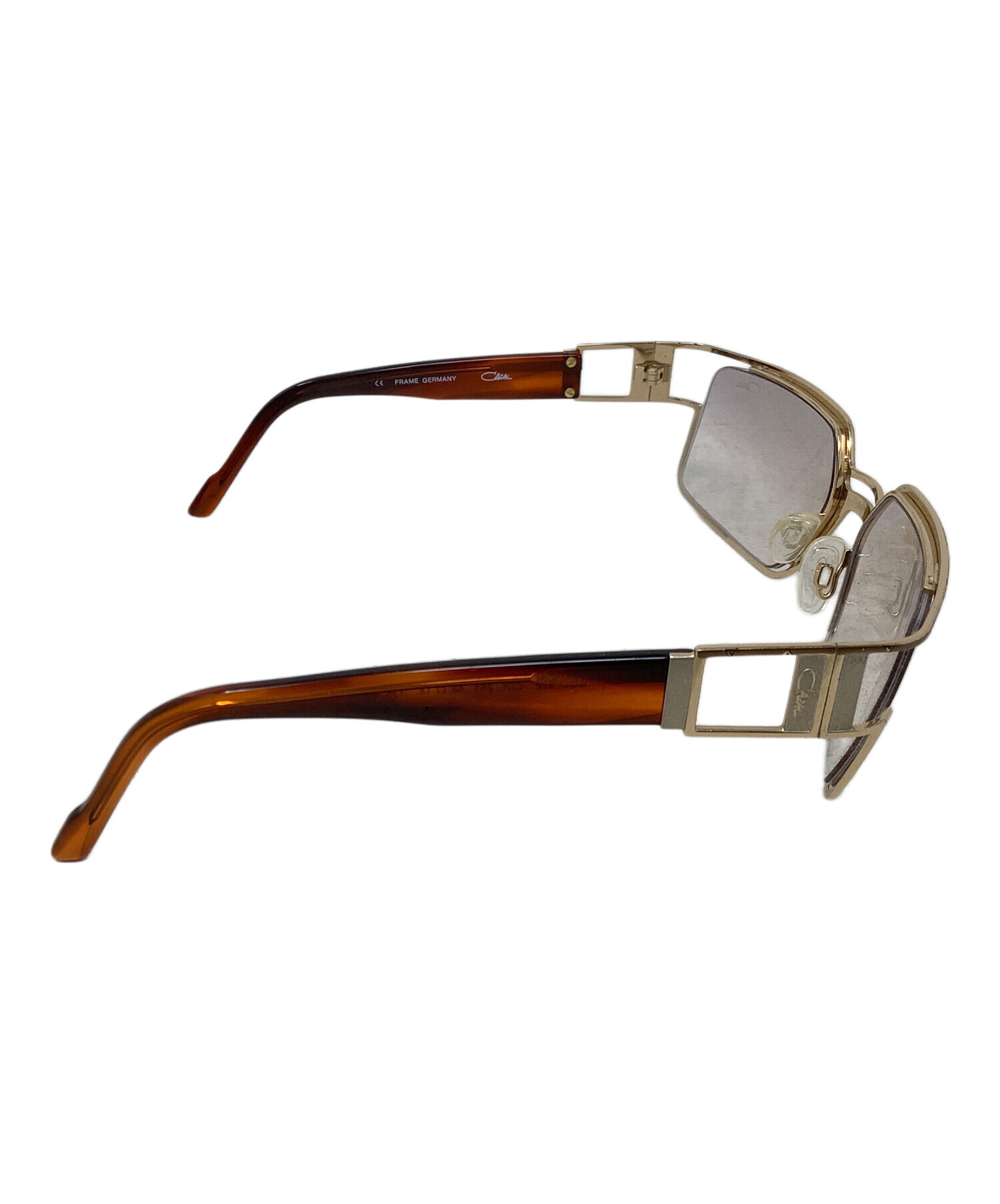 中古・古着通販】CAZAL (カザール) サングラス ゴールド×ブラウン
