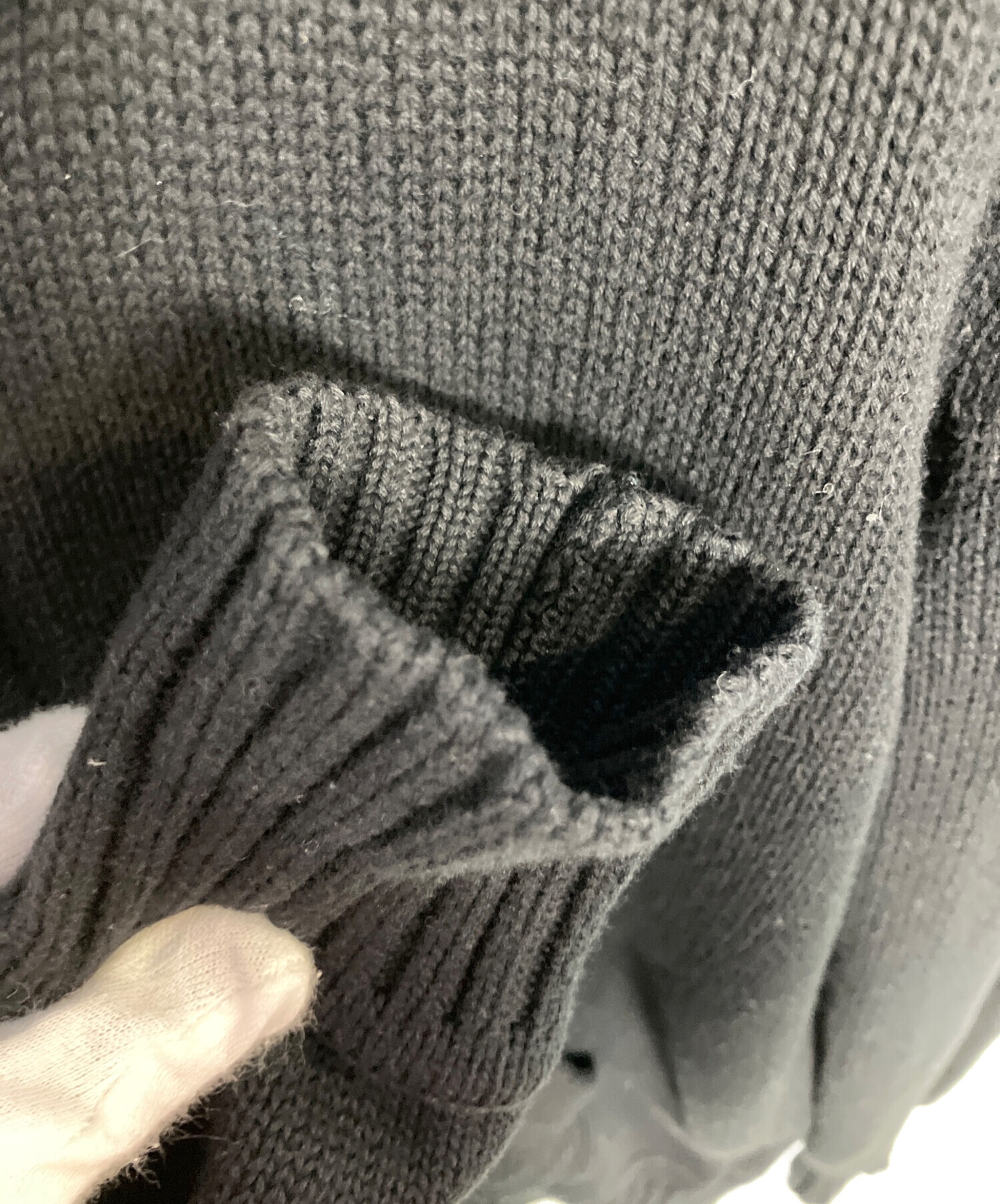 BURBERRY BLACK LABEL ニットボアパーカー 中古・古着通販】BURBERRY BLACK LABEL (バーバリーブラックレーベル