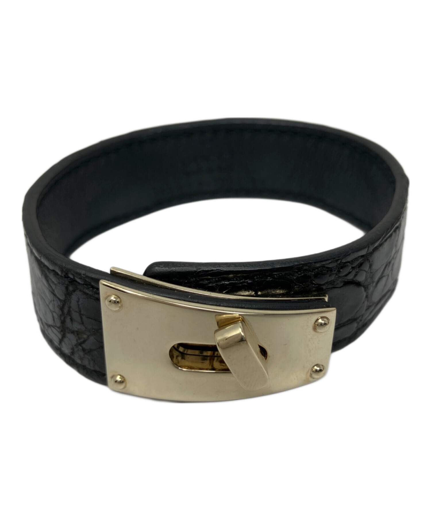 中古・古着通販】GUCCI (グッチ) GUCCI バングル ブラック｜ブランド 
