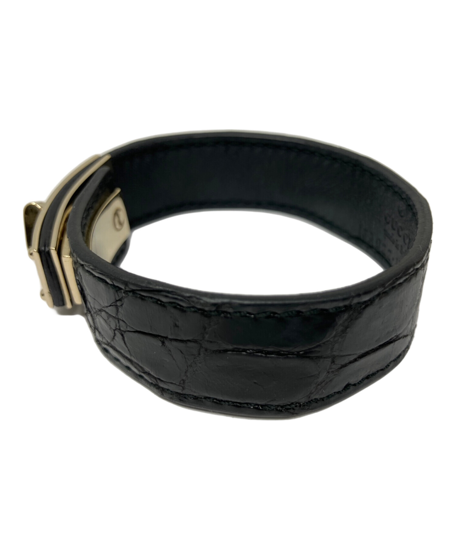 中古・古着通販】GUCCI (グッチ) GUCCI バングル ブラック｜ブランド 