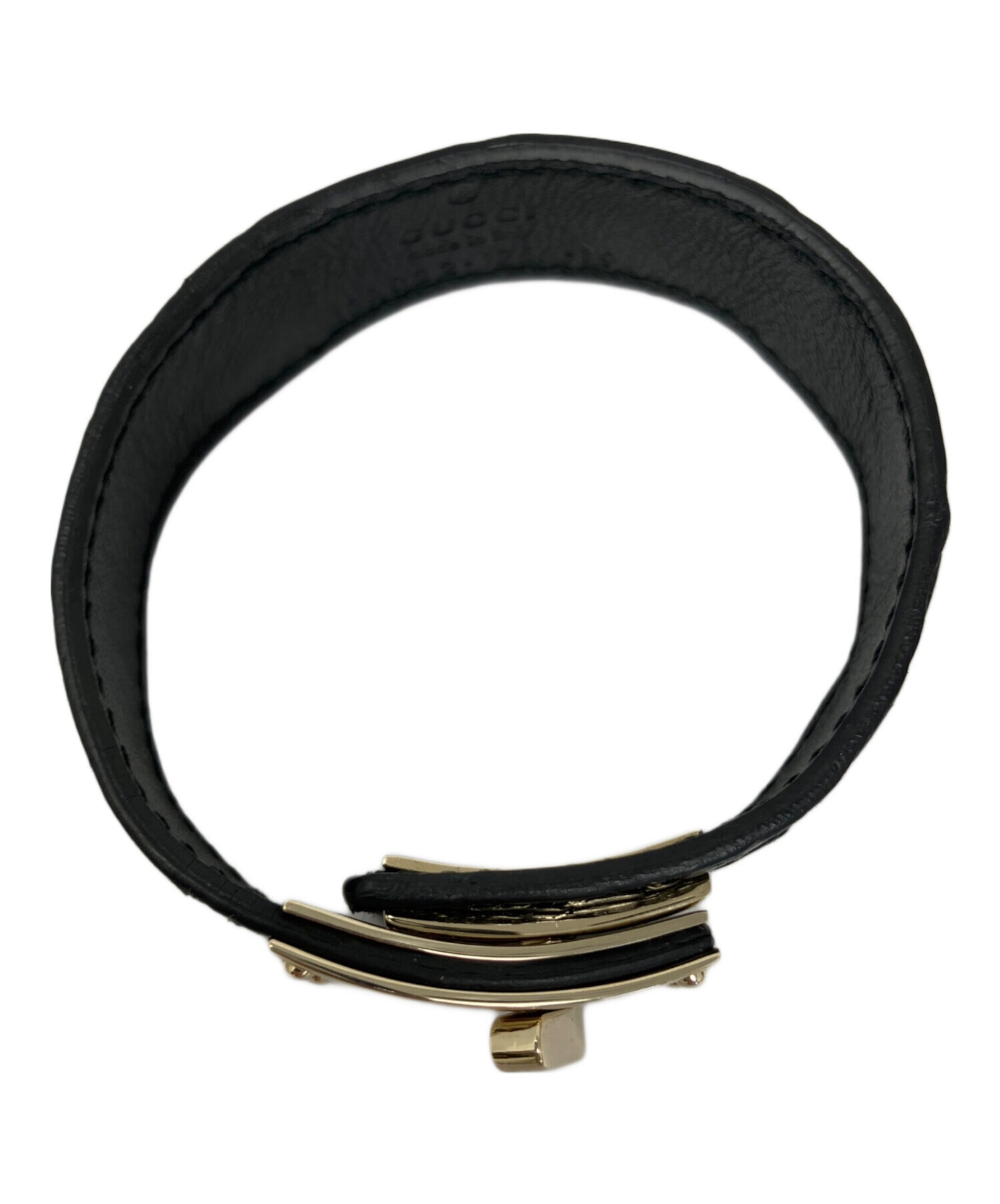 中古・古着通販】GUCCI (グッチ) GUCCI バングル ブラック｜ブランド 