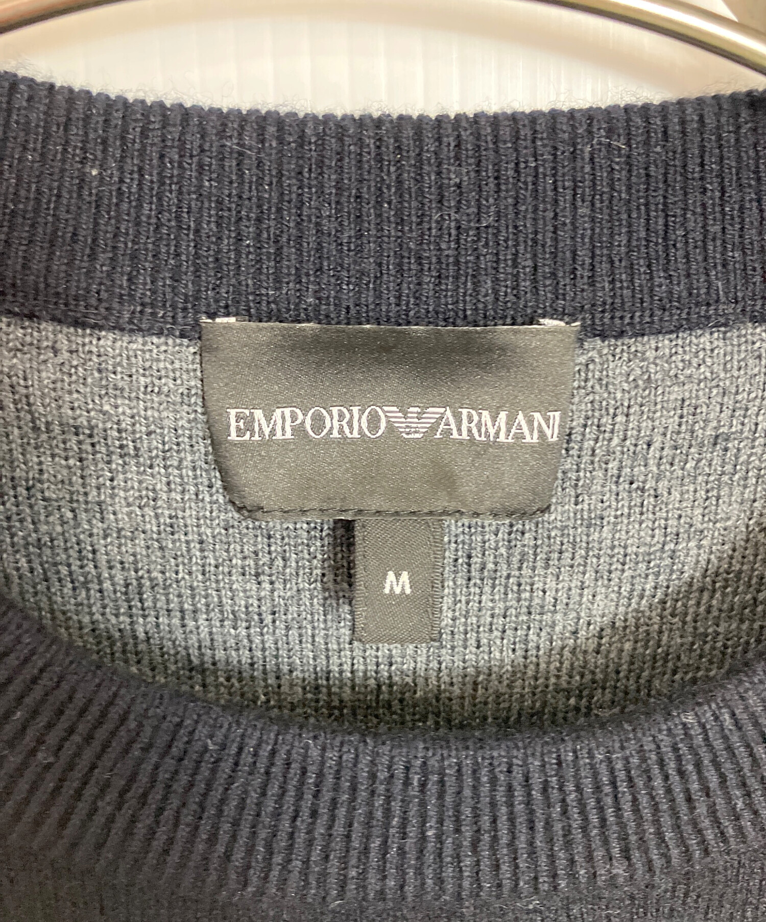 【イタリア製】 90s Emporio Armani 3D Knit グレー 中古・古着通販】EMPORIO ARMANI (エンポリオアルマーニ) 厚手ニット