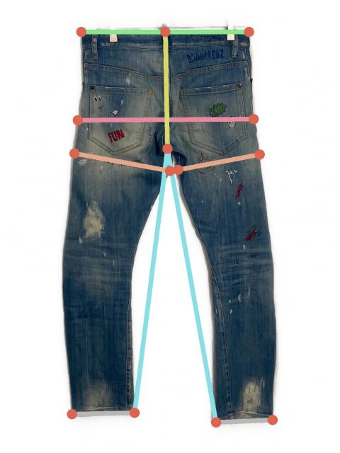 希少❗️新品未使用　ヴィンテージ　DSQUARED2 デニム 中古・古着通販】DSQUARED2 (ディースクエアード) ダメージ加工デニム