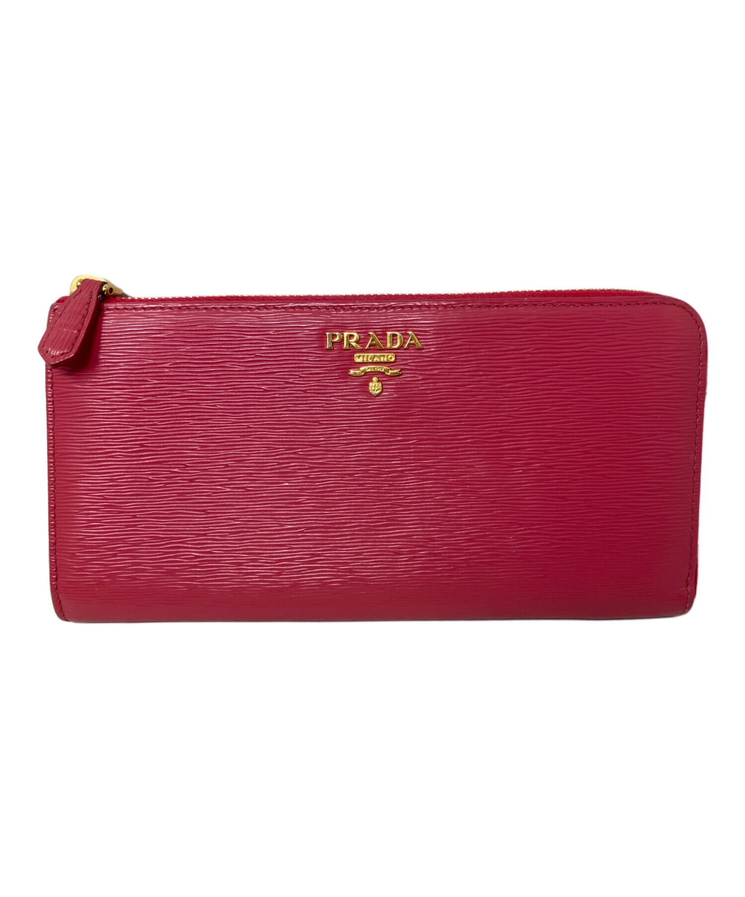 M*Y様 【新品未使用】PRADA ピンク キルティング長財布 中古・古着通販】PRADA (プラダ) PRADA 長財布 ピンク｜ブランド・古着