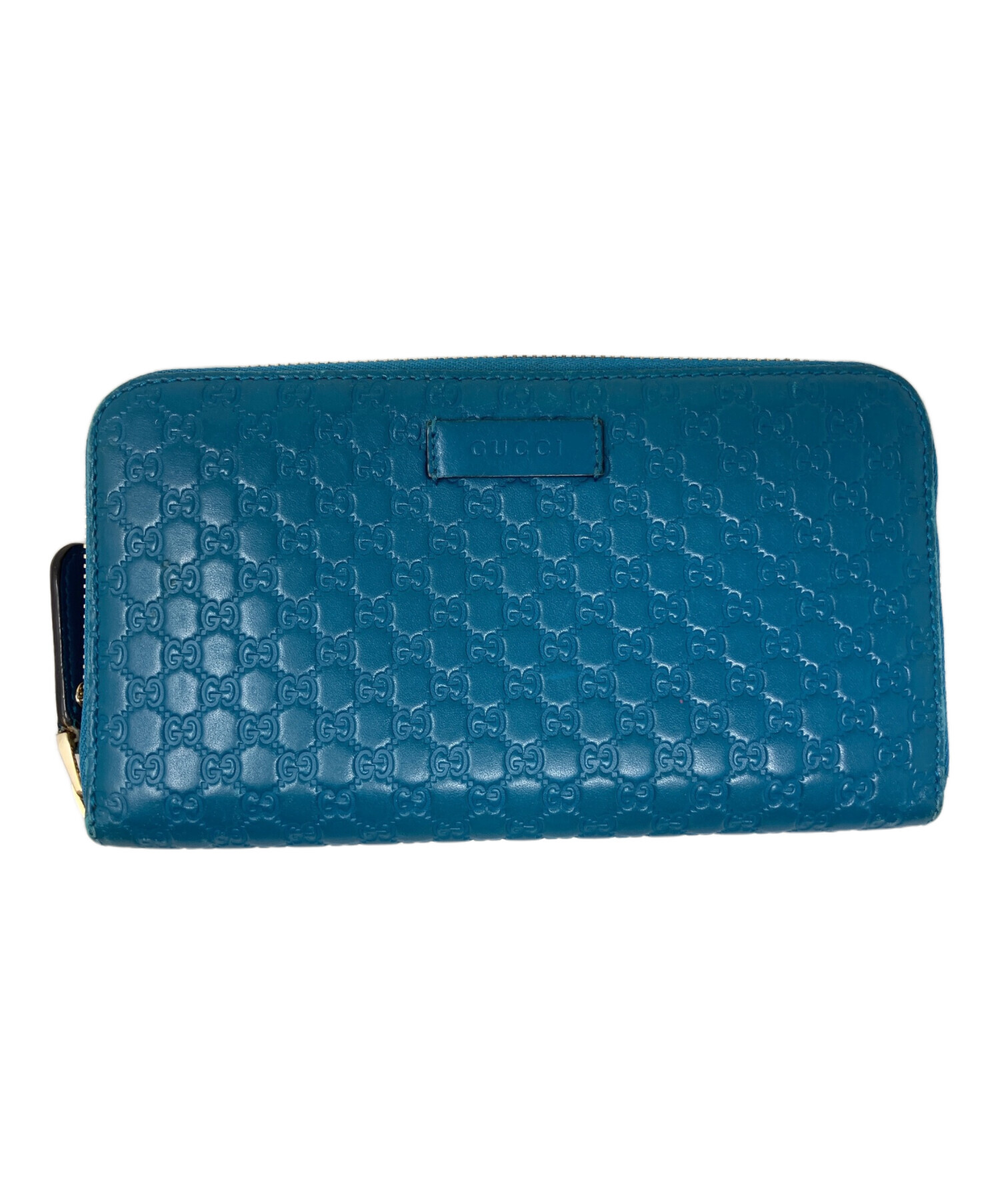 中古・古着通販】GUCCI (グッチ) ラウンドファスナー財布 ブルー