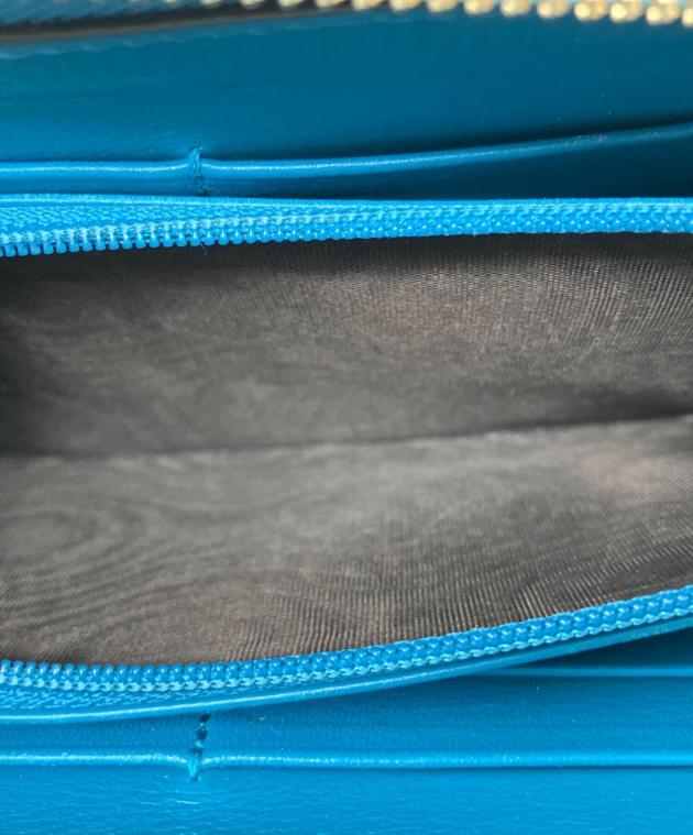 中古・古着通販】GUCCI (グッチ) ラウンドファスナー財布 ブルー