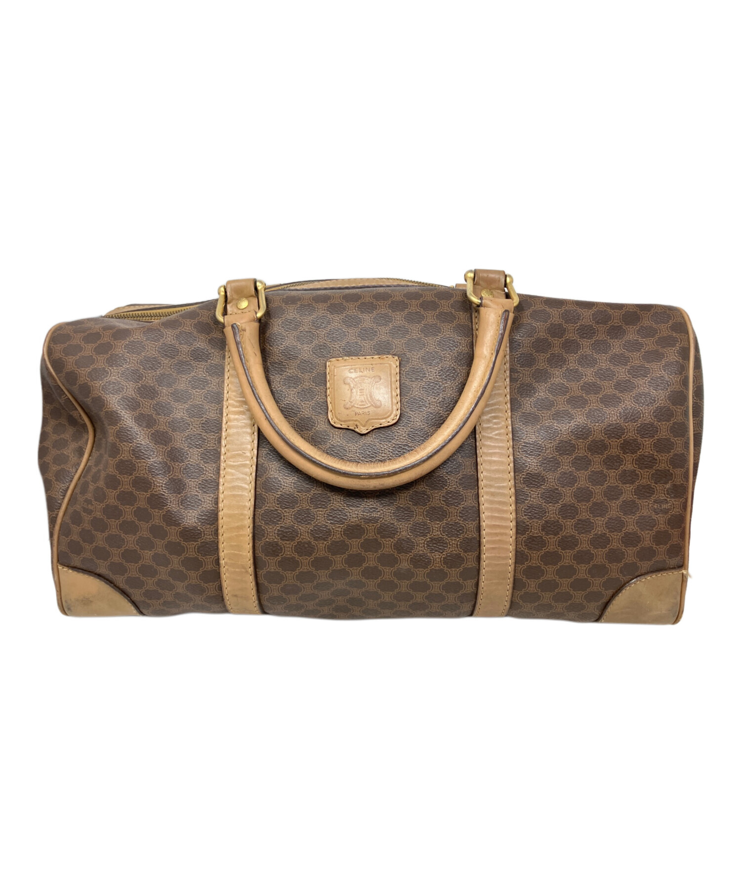 Céline ブラウンレザーボストンバッグ 中古・古着通販】CELINE (セリーヌ) CELINE ボストンバッグ ブラウン