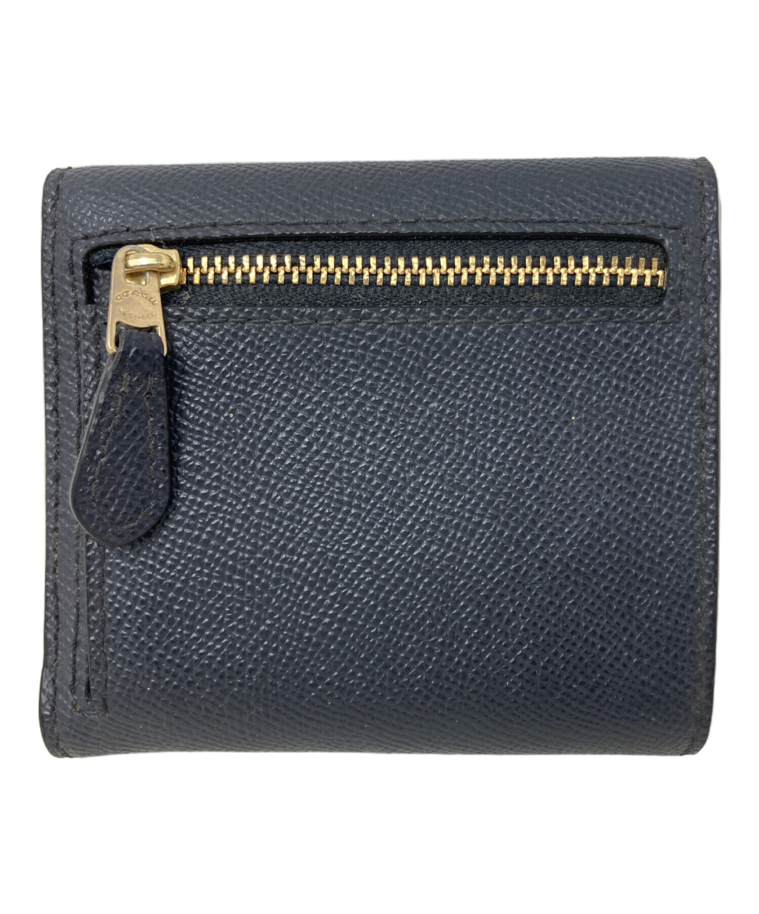 中古・古着通販】COACH (コーチ) COACH 3つ折り財布 ネイビー