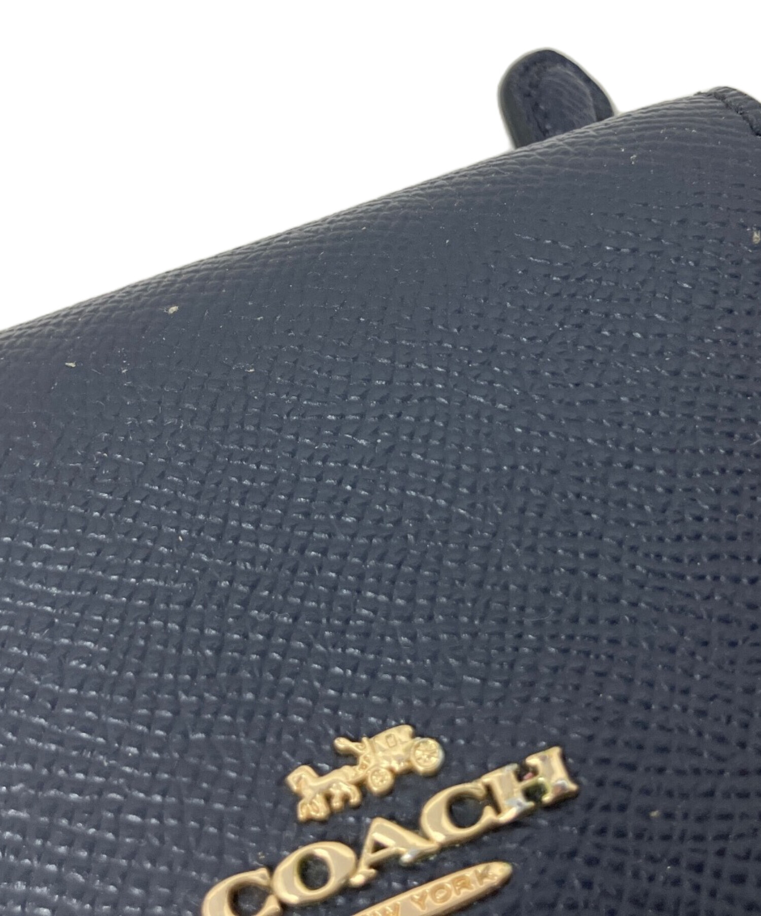 中古・古着通販】COACH (コーチ) COACH 3つ折り財布 ネイビー