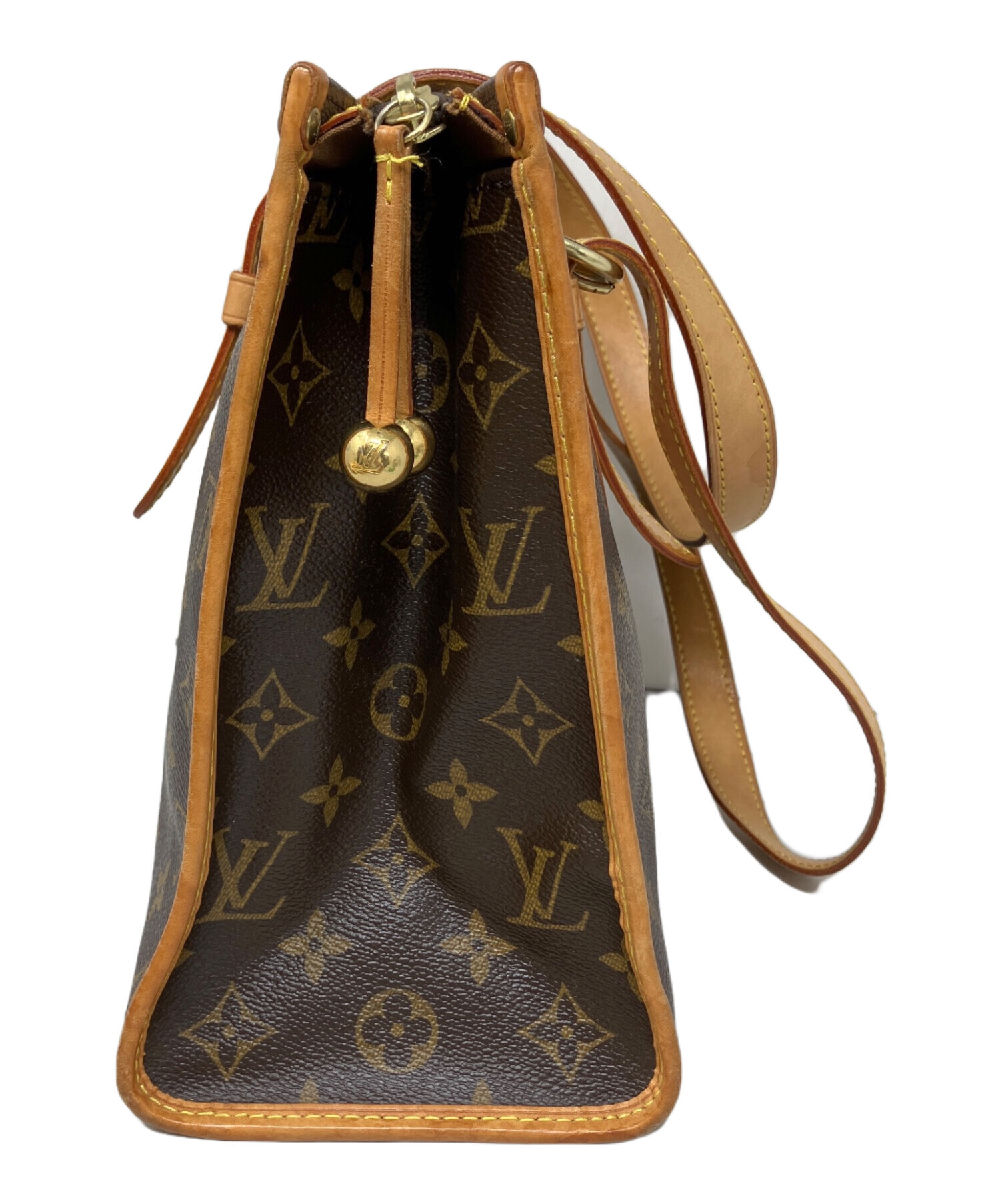 Louis Vuitton ルイヴィトン ポパンクールオ ハンドバッグ ブラウン 中古・古着通販】LOUIS VUITTON (ルイ ヴィトン) ポパンクールオ