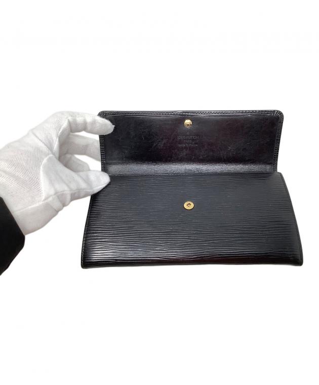 中古・古着通販】LOUIS VUITTON (ルイ ヴィトン) 長財布 ブラック