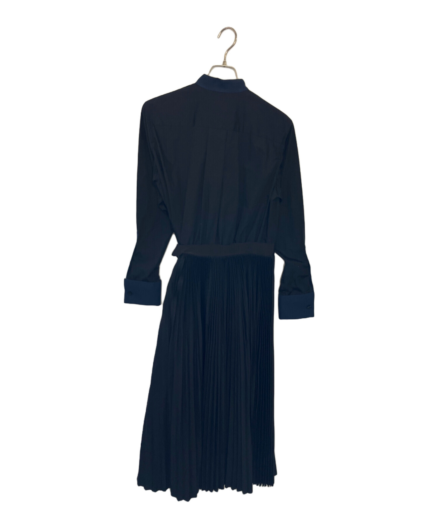 中古・古着通販】sacai (サカイ) sacai 長袖ワンピース ネイビー