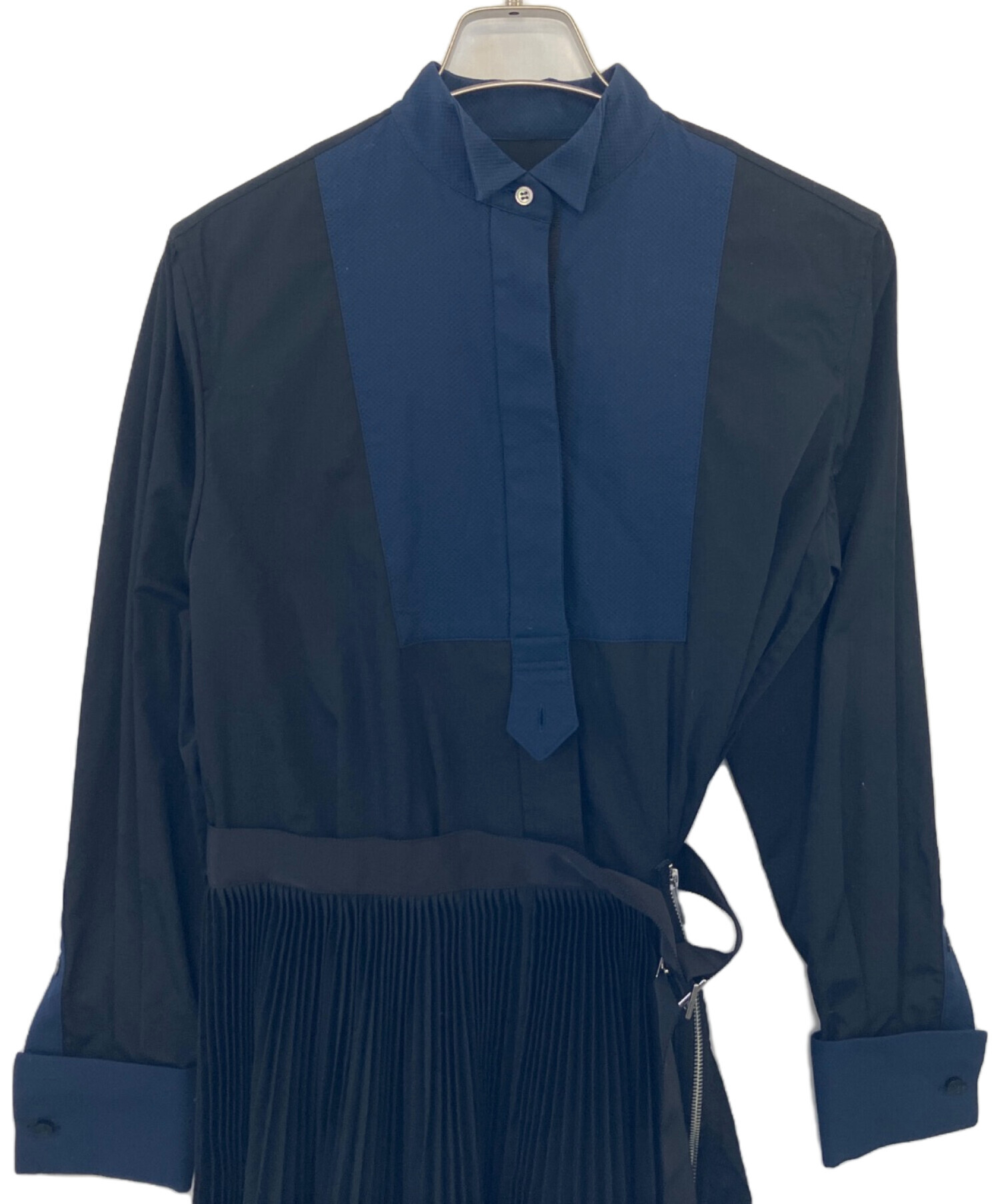 sacaiブラック長袖ロングワンピース サイズ1 sacaiブラック長袖ロングワンピース サイズ1