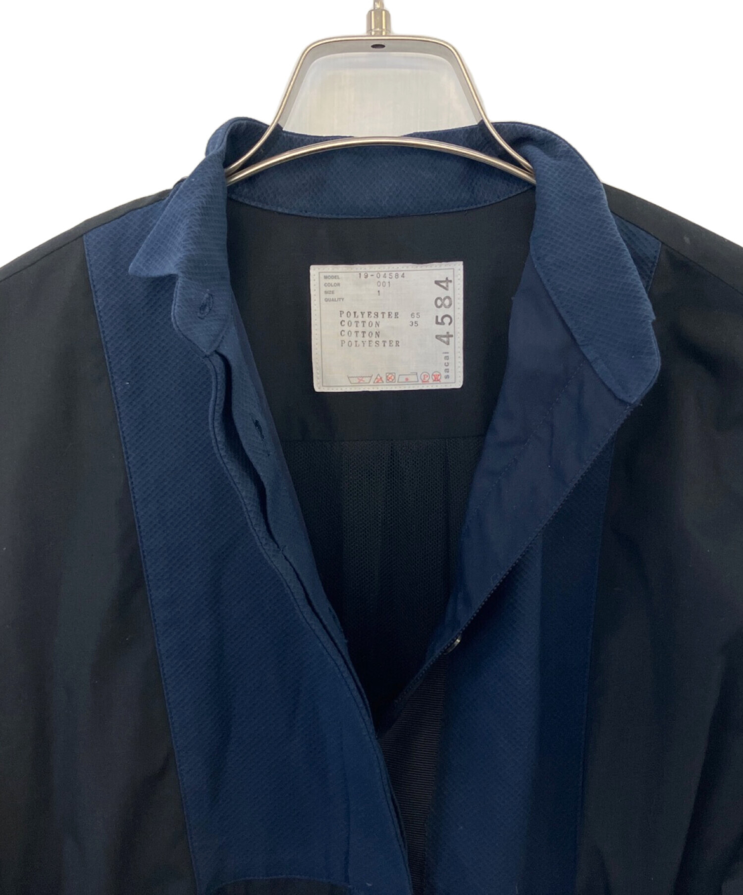 中古・古着通販】sacai (サカイ) sacai 長袖ワンピース ネイビー