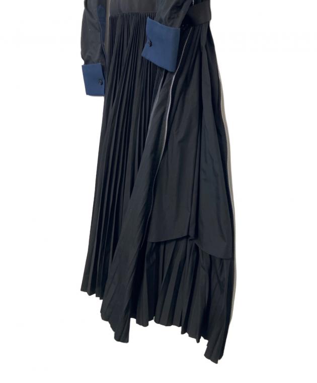 中古・古着通販】sacai (サカイ) sacai 長袖ワンピース ネイビー