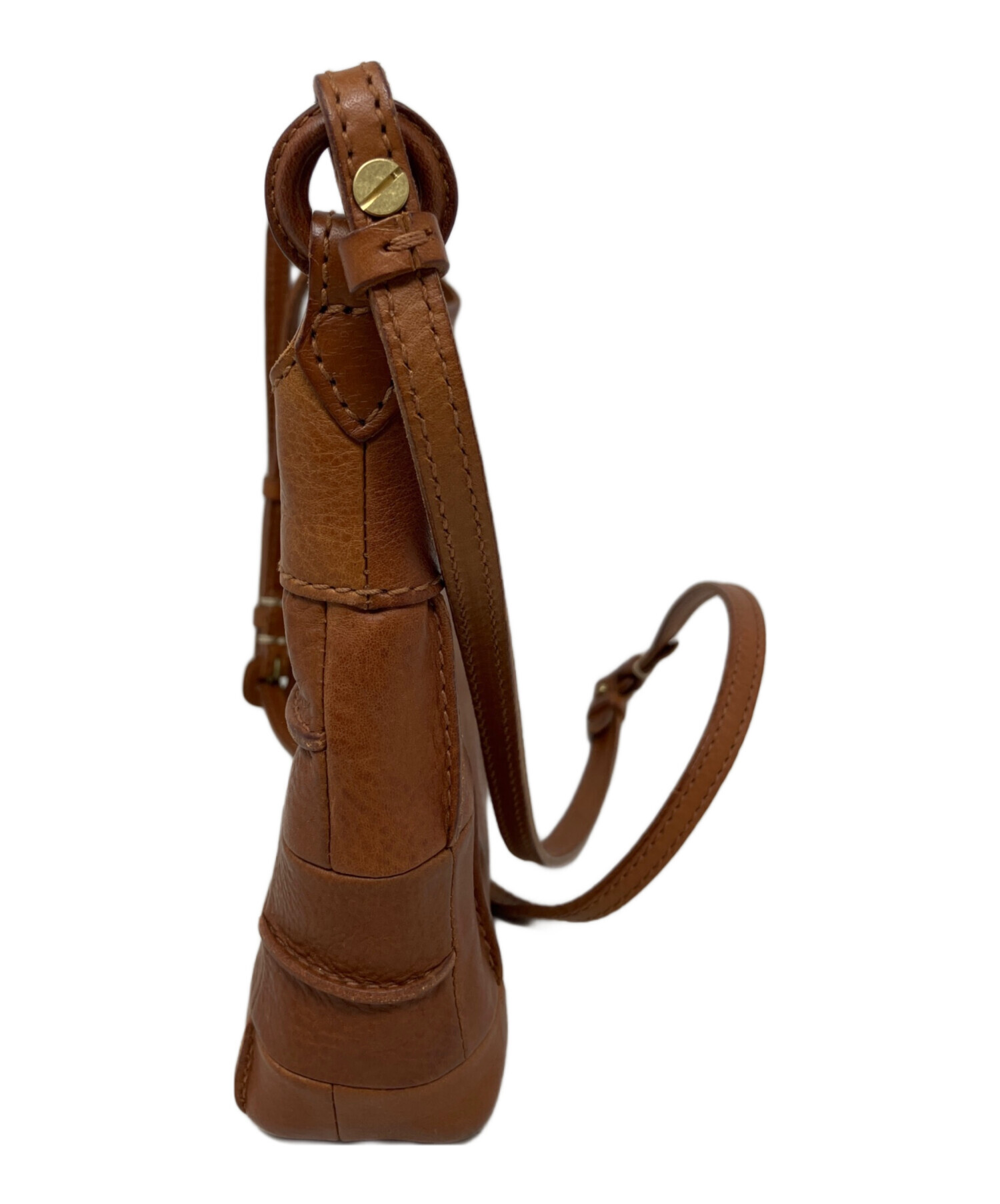 中古・古着通販】genten (ゲンテン) genten ショルダーバッグ ブラウン