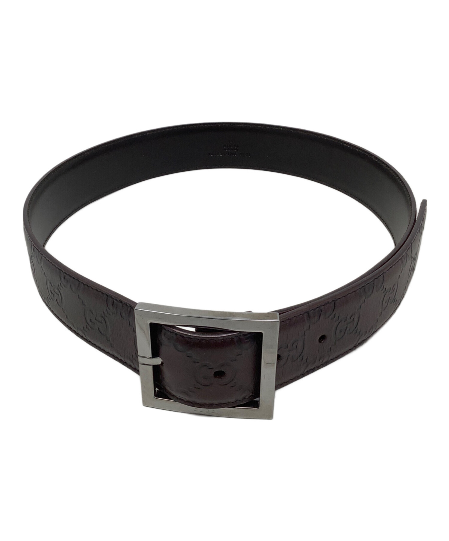 中古・古着通販】GUCCI (グッチ) GUCCI グッチシマ レザーベルト 