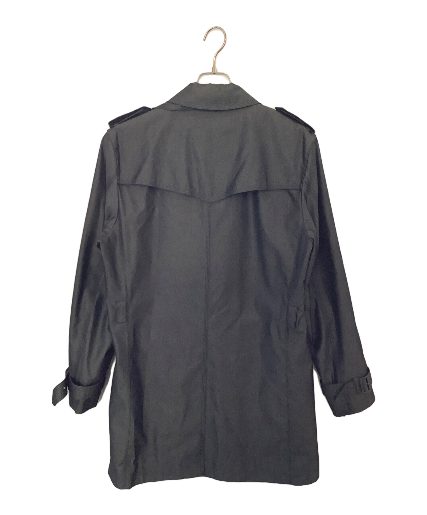 BURBERRY BLACK LABEL グレー トレンチコート Sサイズ 中古・古着通販】BURBERRY BLACK LABEL (バーバリーブラックレーベル