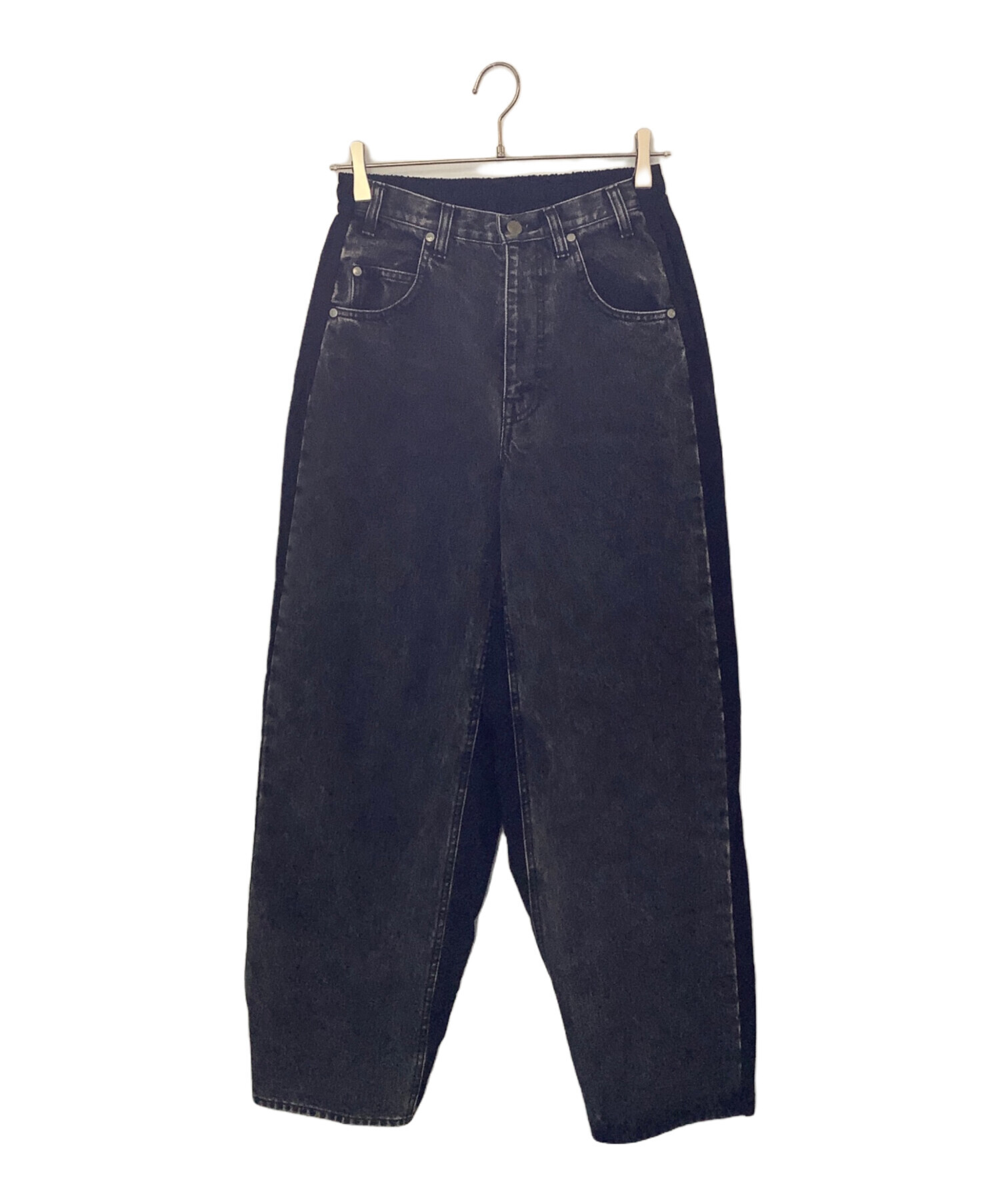 Steinページ　① 中古・古着通販】stein (シュタイン) stein 切替デニムパンツ ブラック