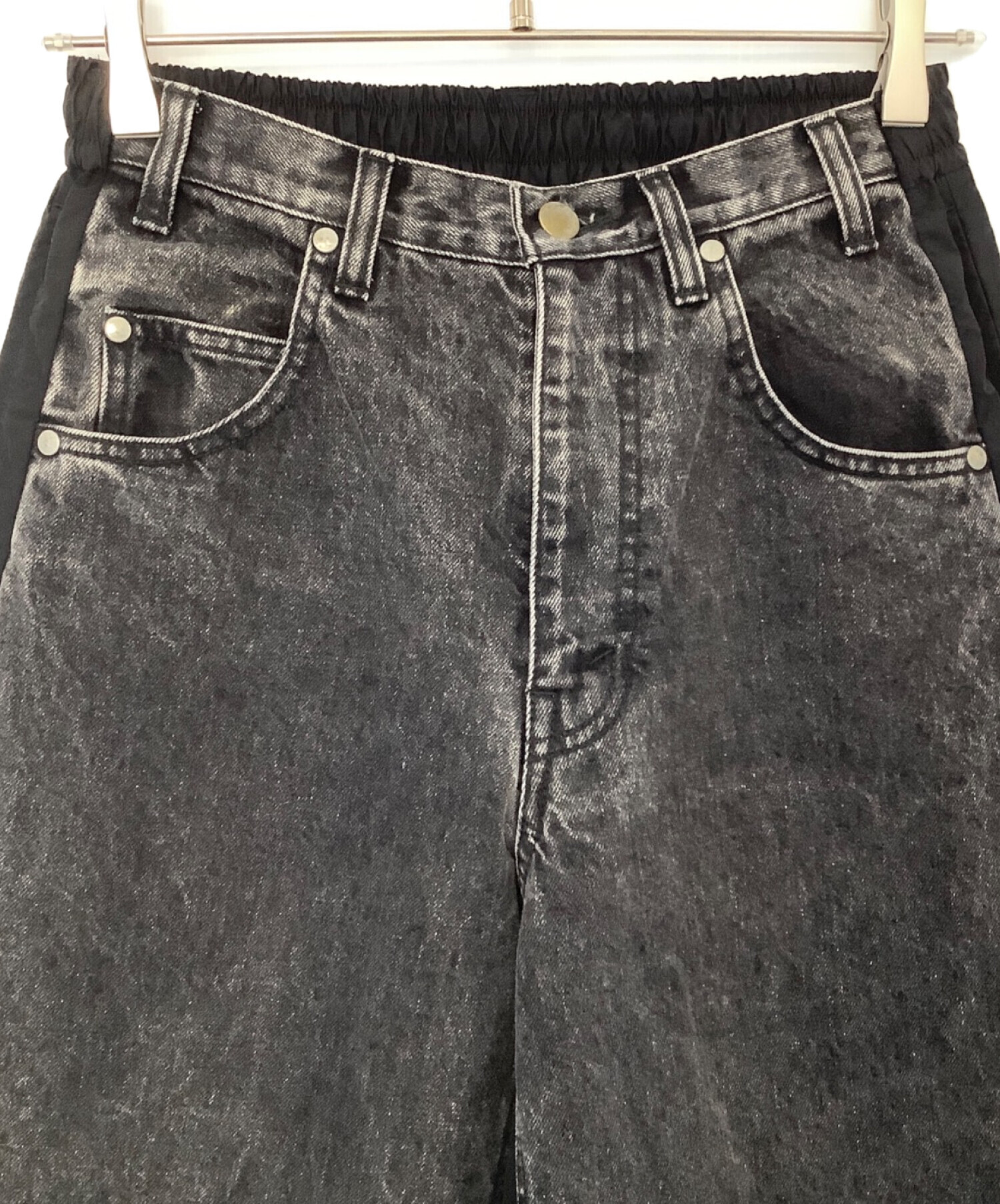 Steinページ　① 中古・古着通販】stein (シュタイン) stein 切替デニムパンツ ブラック