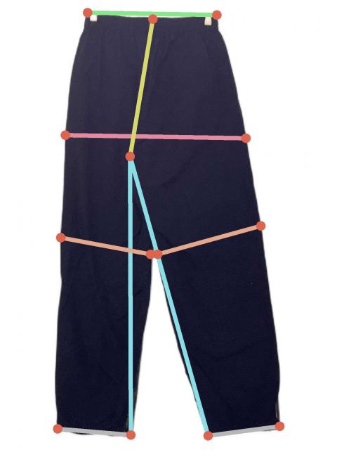 中古・古着通販】stein (シュタイン) stein 切替デニムパンツ ブラック