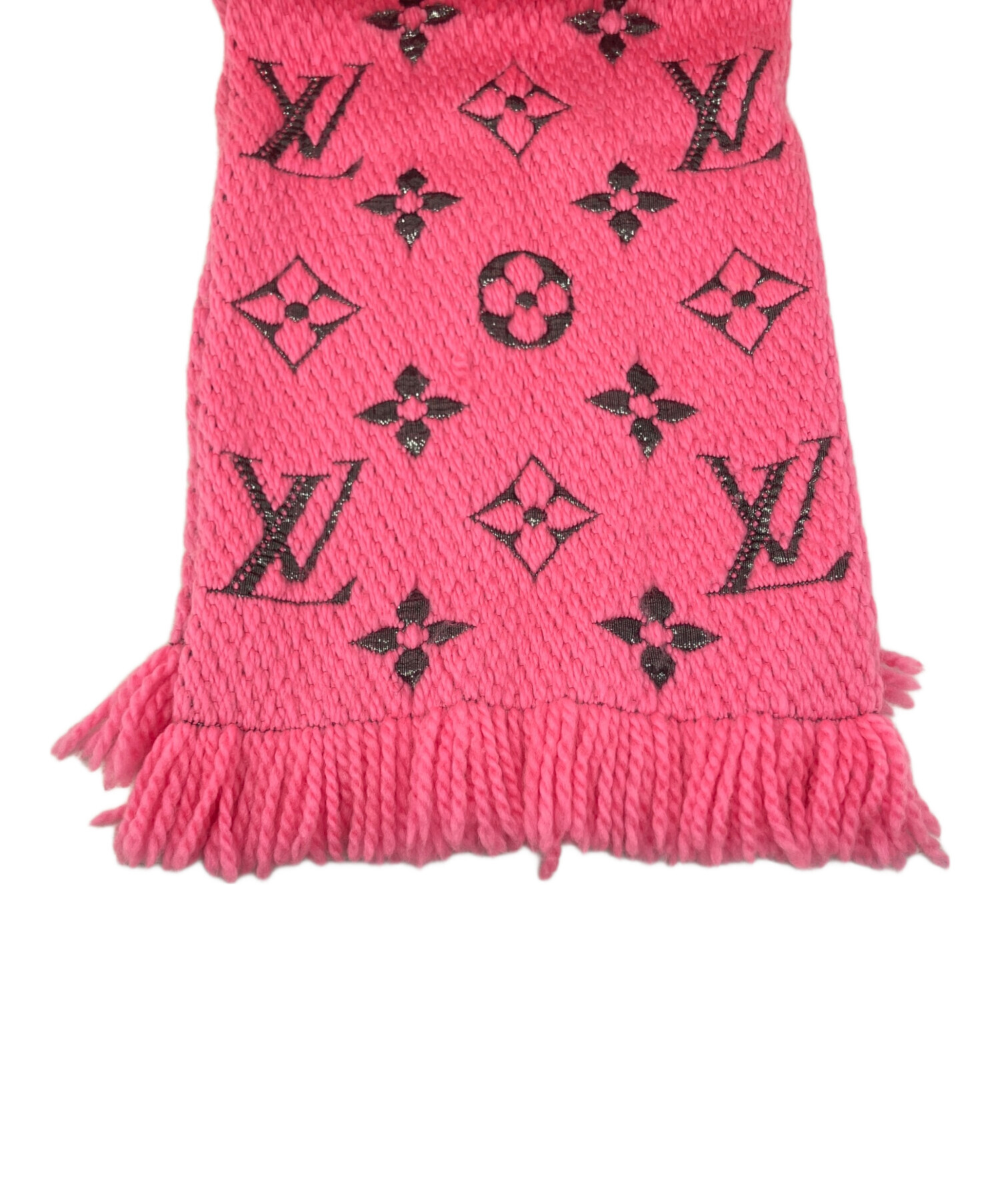 Louis Vuitton マフラー ブラック×ピンク LOUIS VUITTON - 良品 LOUISVUITTON ルイヴィトン モノグラム
