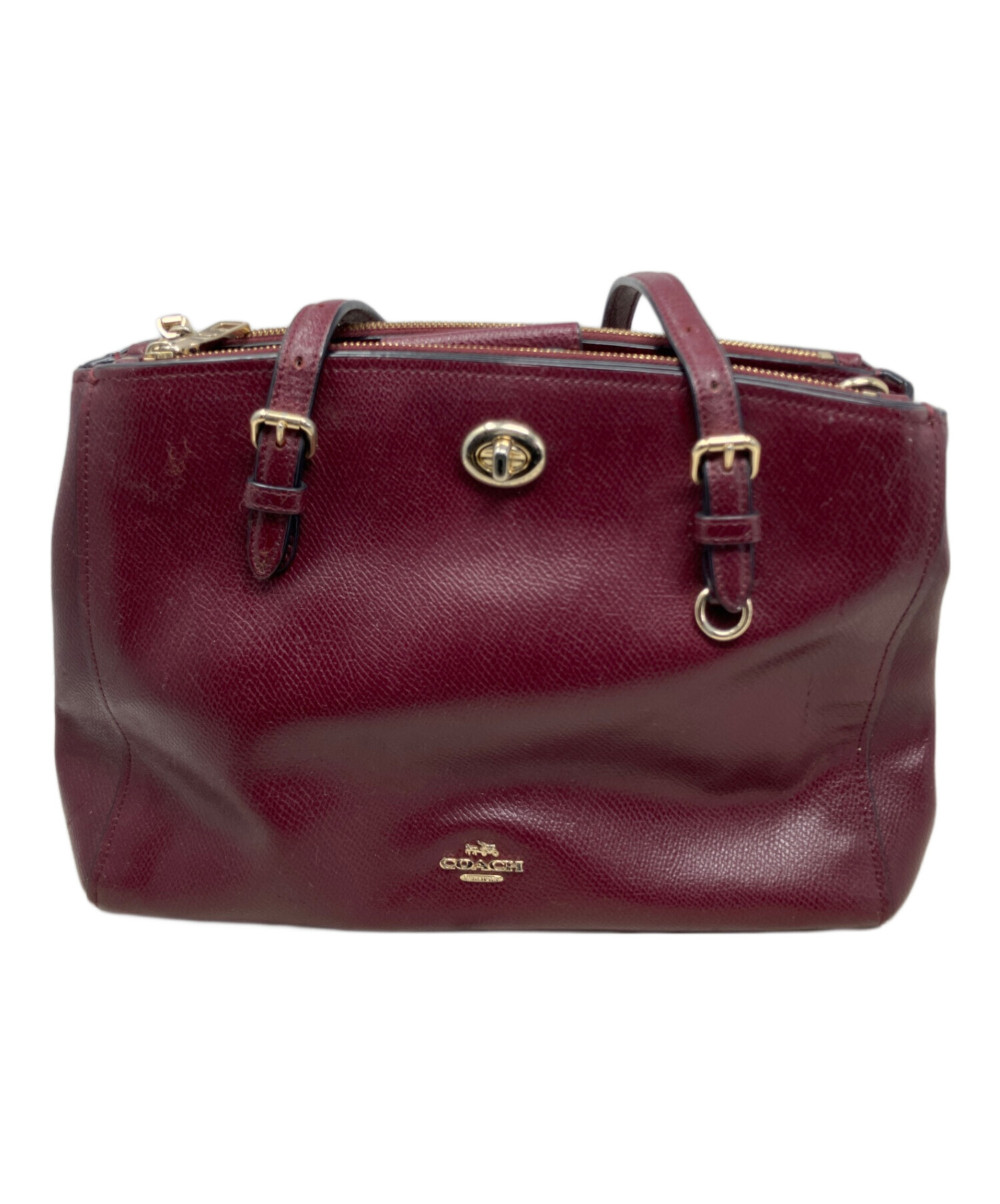 中古・古着通販】COACH (コーチ) COACH 2WAYショルダーバッグ ワイン 