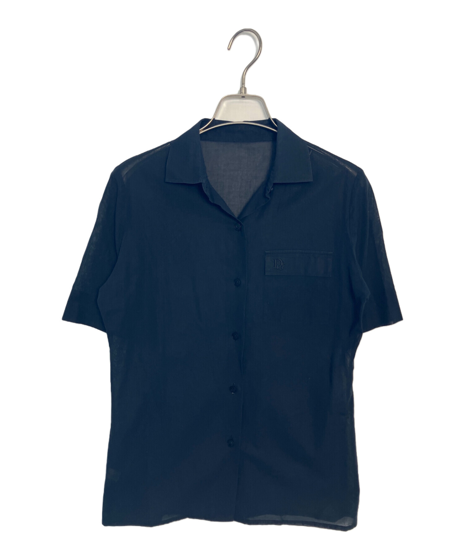 Christian Diorシアー半袖シャツ Christian Dior SPORTS(クリスチャンディオールスポーツ) 00s lace