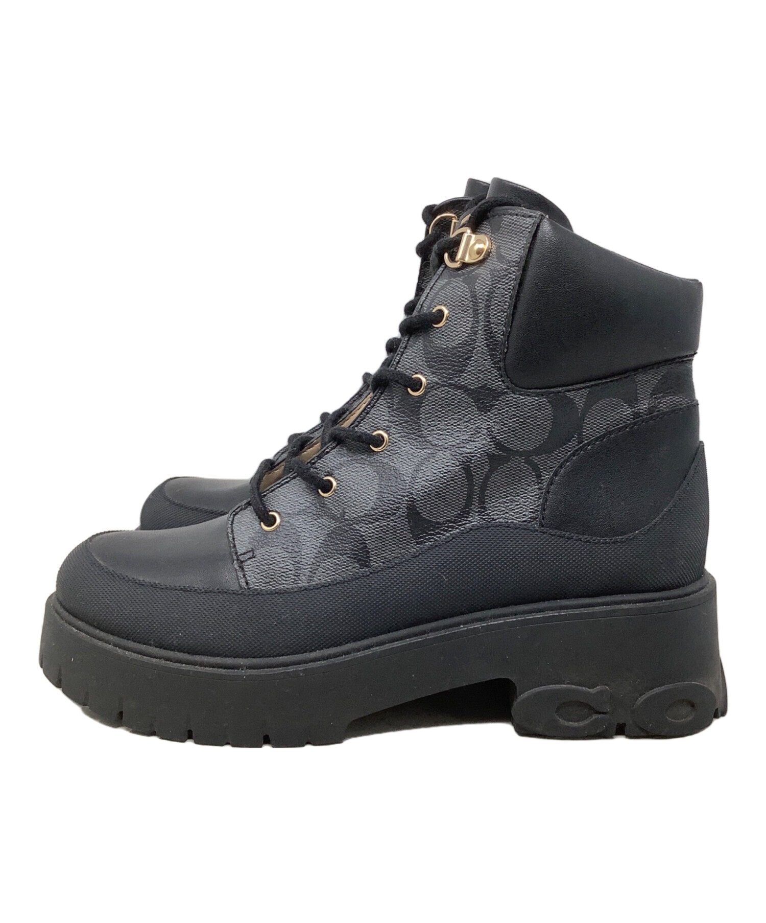 中古・古着通販】COACH (コーチ) COACH ROYCE SIG BOOT ハイカット